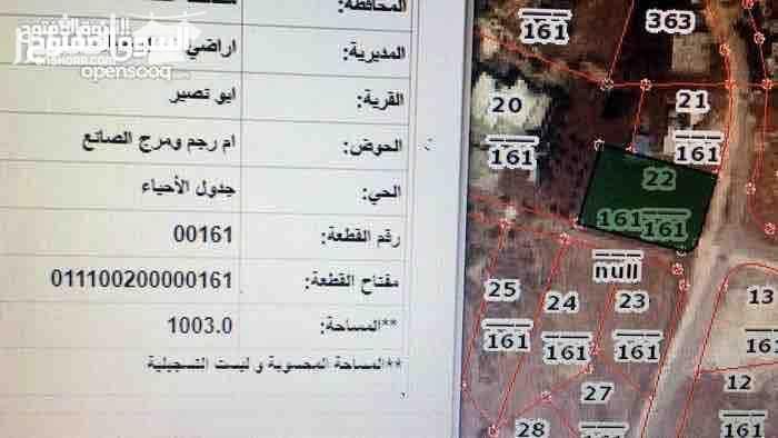 دونم أرض مسيجة للبيع بنفس سعر التكلفة... واجهة عريضة على شارعين... الموقع: تقع بالقرب من دوار قرية أبو نصير باتجاه ديوان الوريكات العدوان... واصلة جميع الخدمات من كهرباء ومياه وصرف صحي... <<...