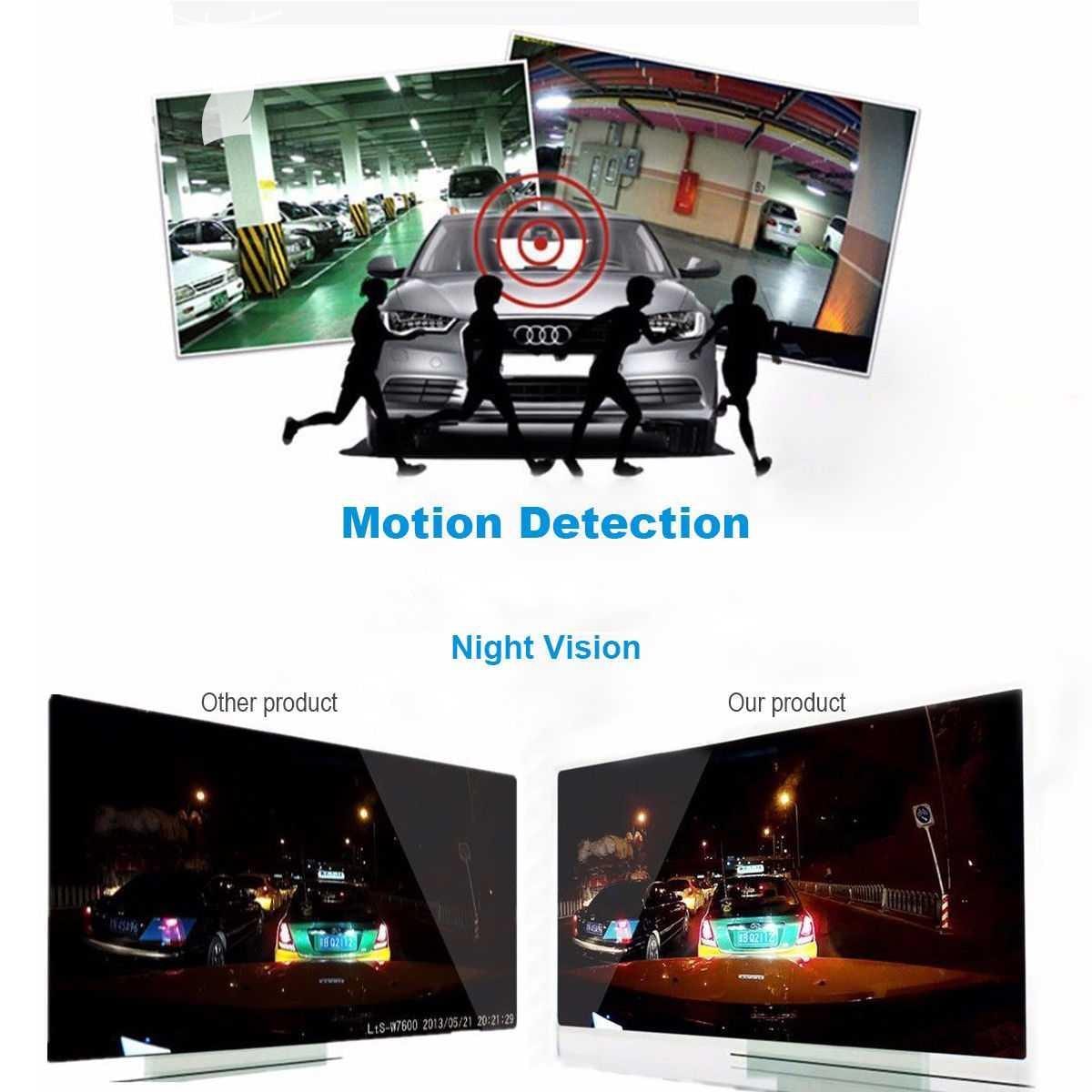 رقم المنتج : A4-9 كاميرا سيارة أمامية للتصوير أثناء القيادة Full HD 1080P LCD Car DVR Video Recorder Camera Dash Cam Night Vision G-sensor تسجل فيديو بجودة HD بالصوت والصورة مثاليه لتصوير جميع...