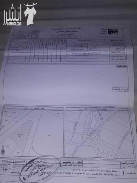 ارض للبيع في اسكان اشكو مقابل مدرسه البيت العتيق مباشره مساحه ٧٢٥ متر على شارعين السعر ٦٠ ألف الرقم ٠٧٩١٦٠١٨١١ او ٠٧٩١٣٦٦٩٤٣