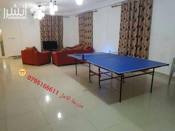 مزرعة الامل للاستفسار الاتصال على م . عطية ساهر 0795166611 او عن طريق الواتساب مزرعة للايجار تقع بالشونة الجنوبية اول طريق جسر الملك حسين خلف البنك الاسلامي الاردني بالقرب من اشارات الشونه تبعد عن عبد...