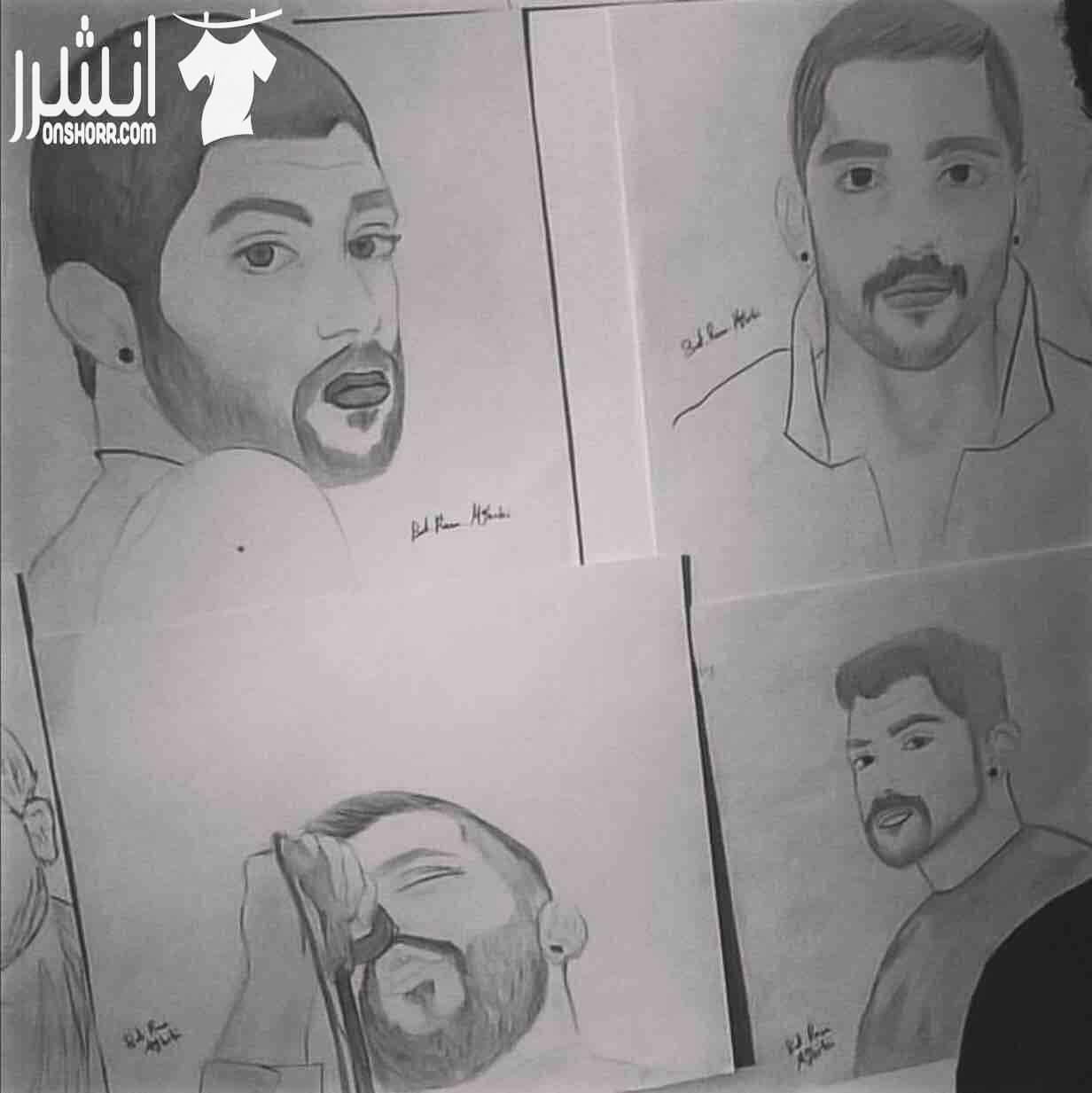 افكار جديدة للهدايا لوحة بورتريه بالرصاص او الفحم او معاً بحرفية ودقة عالية جدا "الصور توضح" سعر اللوحة ٢٨ دينار اللوحتين ٥٠ دينار للتواصل واتساب 0795087021