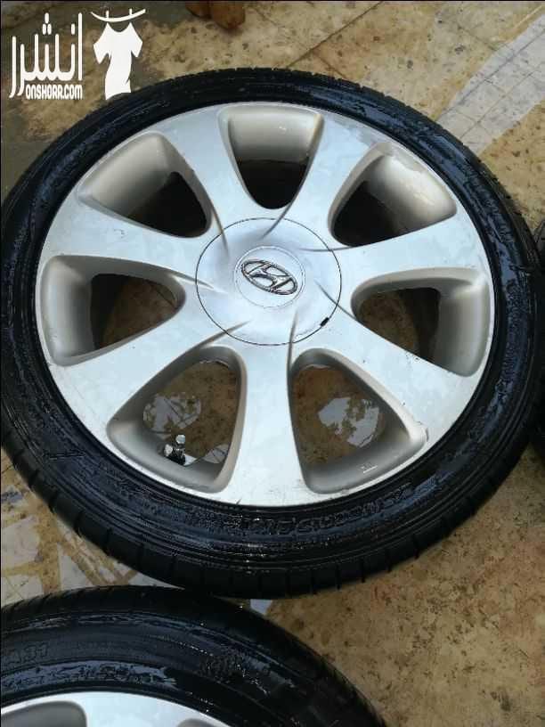 جنط هنداي md تاب... اصلي... 4 فردات قياس شركه 17 و فردتين كوشوك هان كونك و ثنتين دان لوب لحاله وكاله... مع 4 طاسات