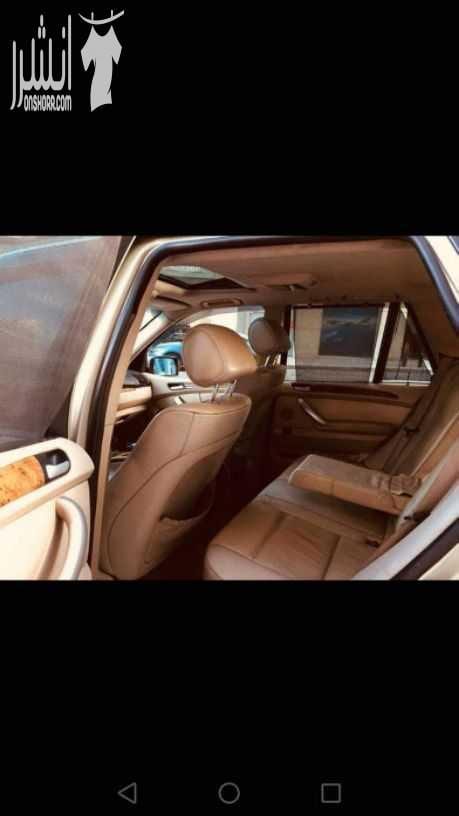 بي ام x5 2002 محوله 2005 ترخيص واطي لون شمباني.. فحصها خلفي جيد جيد امامي قصعات.. مرخصه سنه كامله.... فل الفل ماتور 3000cc... هاتف رقم 0797001026