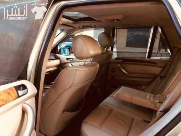 بي ام x5 2002 محوله 2005 ترخيص واطي لون شمباني.. فحصها خلفي جيد جيد امامي قصعات.. مرخصه سنه كامله.... فل الفل ماتور 3000cc... هاتف رقم 0797001026