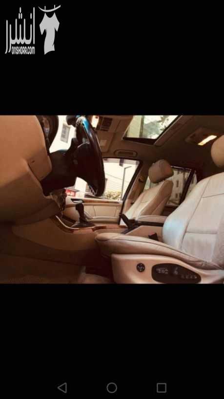 بي ام x5 2002 محوله 2005 ترخيص واطي لون شمباني.. فحصها خلفي جيد جيد امامي قصعات.. مرخصه سنه كامله.... فل الفل ماتور 3000cc... هاتف رقم 0797001026