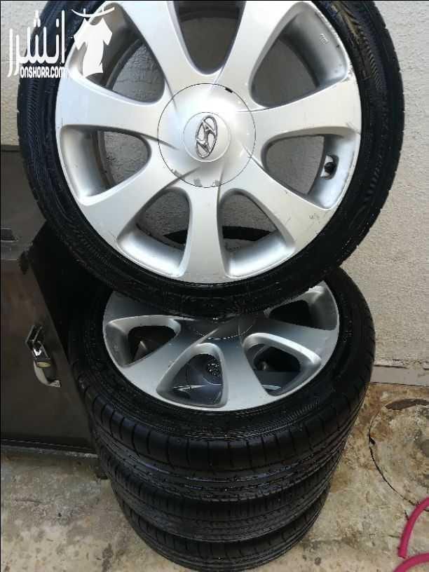 جنط هنداي md تاب... اصلي... 4 فردات قياس شركه 17 و فردتين كوشوك هان كونك و ثنتين دان لوب لحاله وكاله... مع 4 طاسات