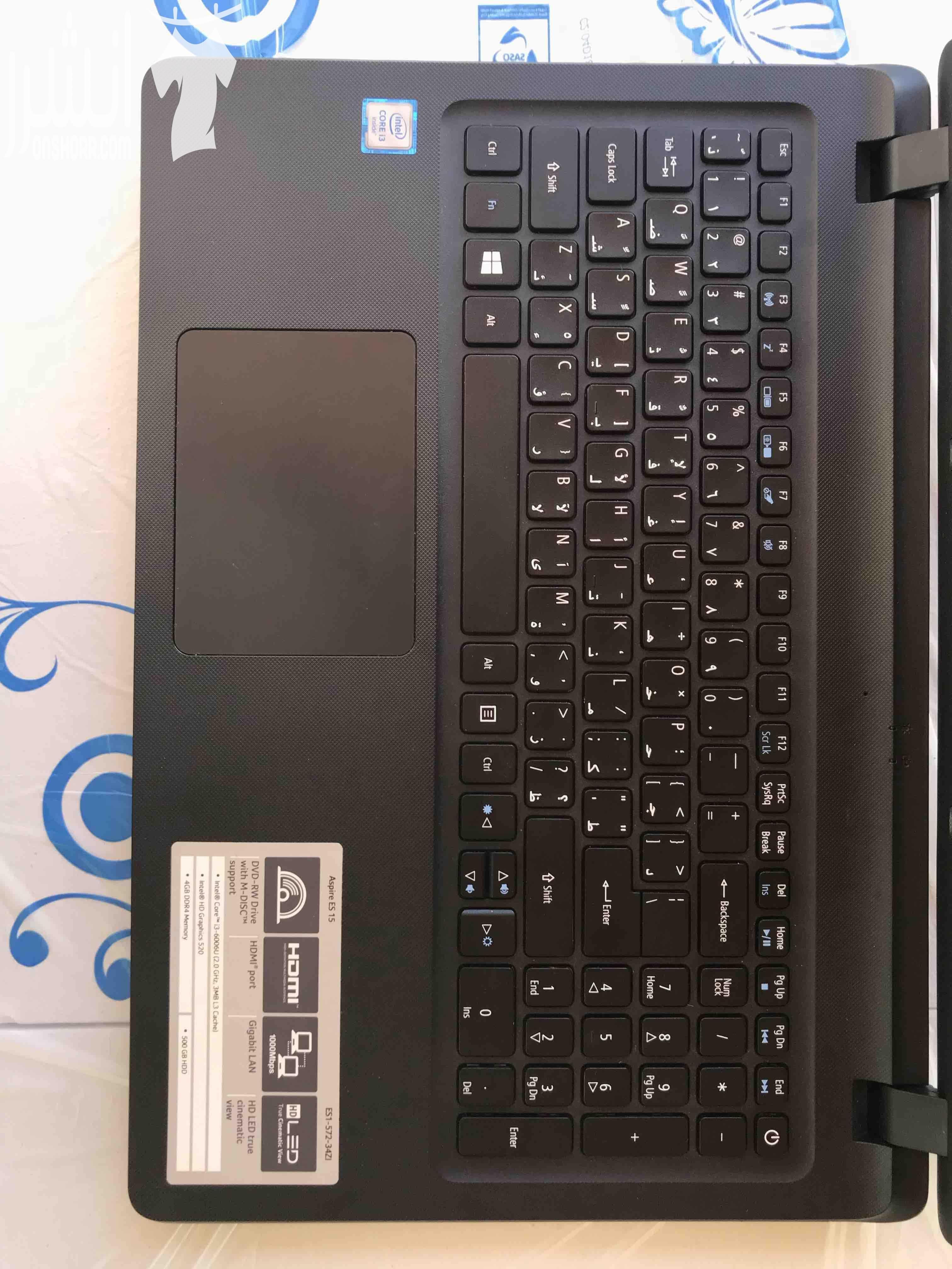 كمبيوتر acer Core i3 500GB hard dick 4GB مستعمل بحاله ممتازه ما زال تحت الضمان سبب البيع وجود كمبيوتر اخر