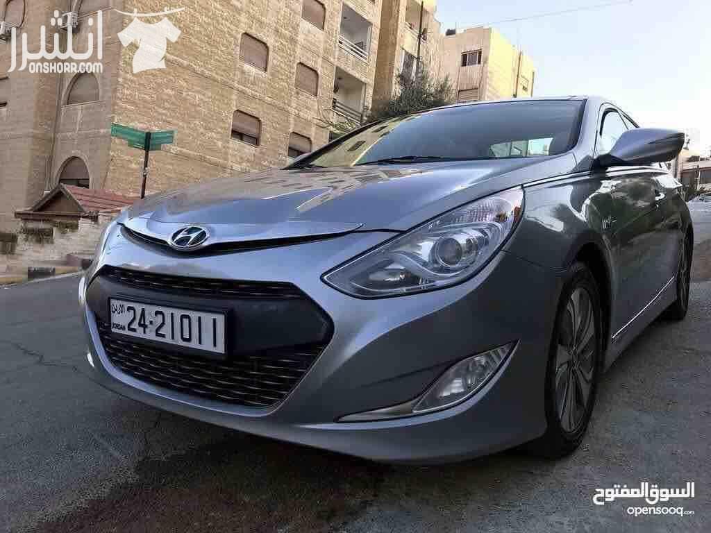 هونداي سوناتا 2015 للبيع كاش أو اقساط هونداي سوناتا هايبرد موديل 2015 فحص كامل بانوراما كراسي جلد وكهرباء وتدفئة شاشة وكاميرا جميع الإضافات محرك 2400cc هايبرد لون فيراني للاستفسار :0787556110