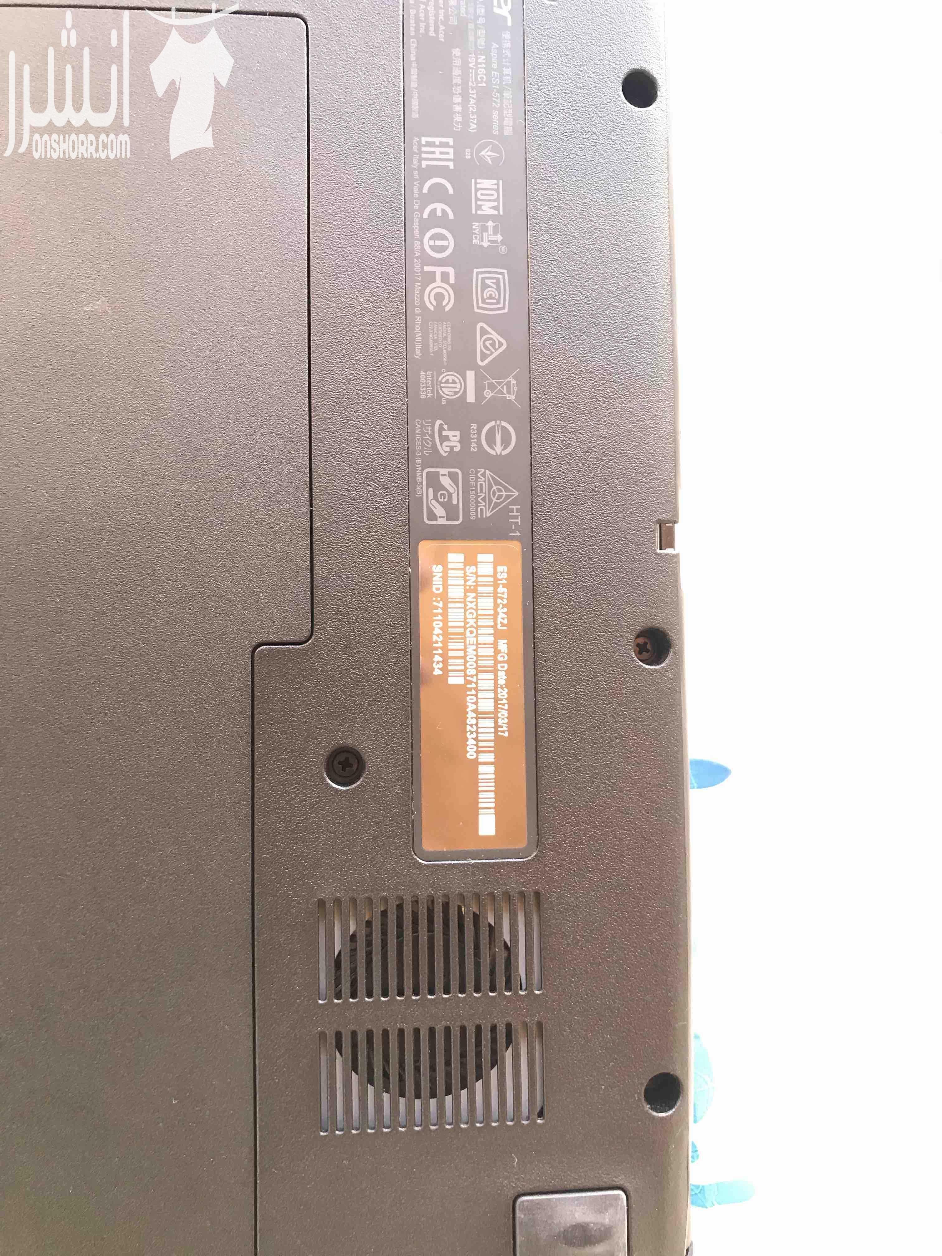 كمبيوتر acer Core i3 500GB hard dick 4GB مستعمل بحاله ممتازه ما زال تحت الضمان سبب البيع وجود كمبيوتر اخر