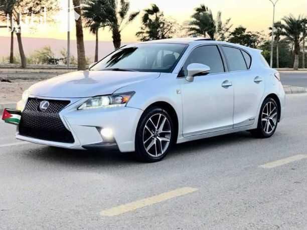 Lexus CT FSport 2014 Fsport اصلي لون سلفر ميتالك فتحه كريستال جلد اسود اصلي كراسي أمامية مدفي جنط 17 الاصلي شاشة - كاميرا خلفيه حساسات خلفي السيارة ماشية 100,000 مايل فحص السيارة أمامي : 2 جيد خل...