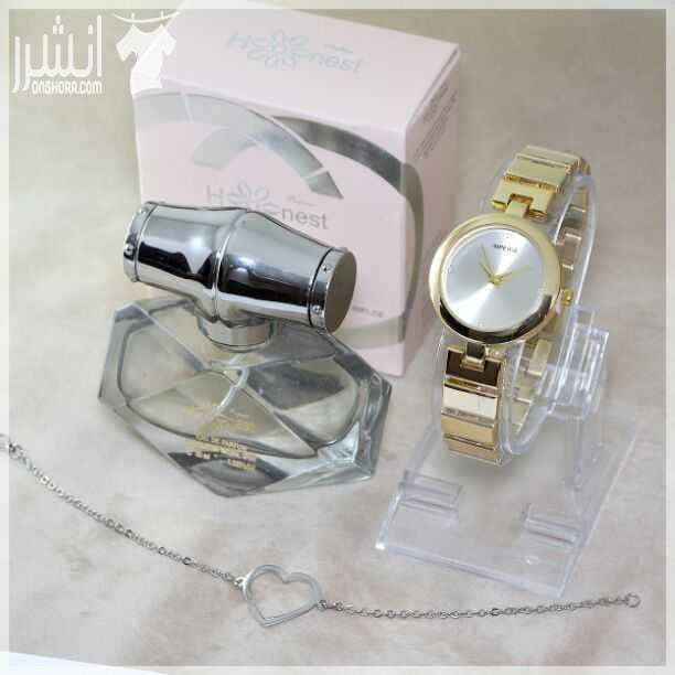 بكجات هدايا ستاتي ورجالي السعر 19دينار العطر دبي نخب اول ماركة هونست مع اسوارة وساعة مكفولة اللون مقاومة للماء