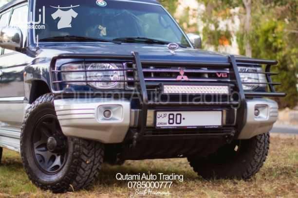 ميتسوبيشي باجيرو 1999 وارد الشركة الأردنية اعلى صنف 4×4 ترخيص واطي مرخص لشهر 11/2018 ماتور 3000cc ستة سليندر V6 الفحص : 4 جيد الاضافات: جير اوتوماتيك جير ارضي (2H/4H/4HLC/4LLC) ديفلوك فتحة كريستال...