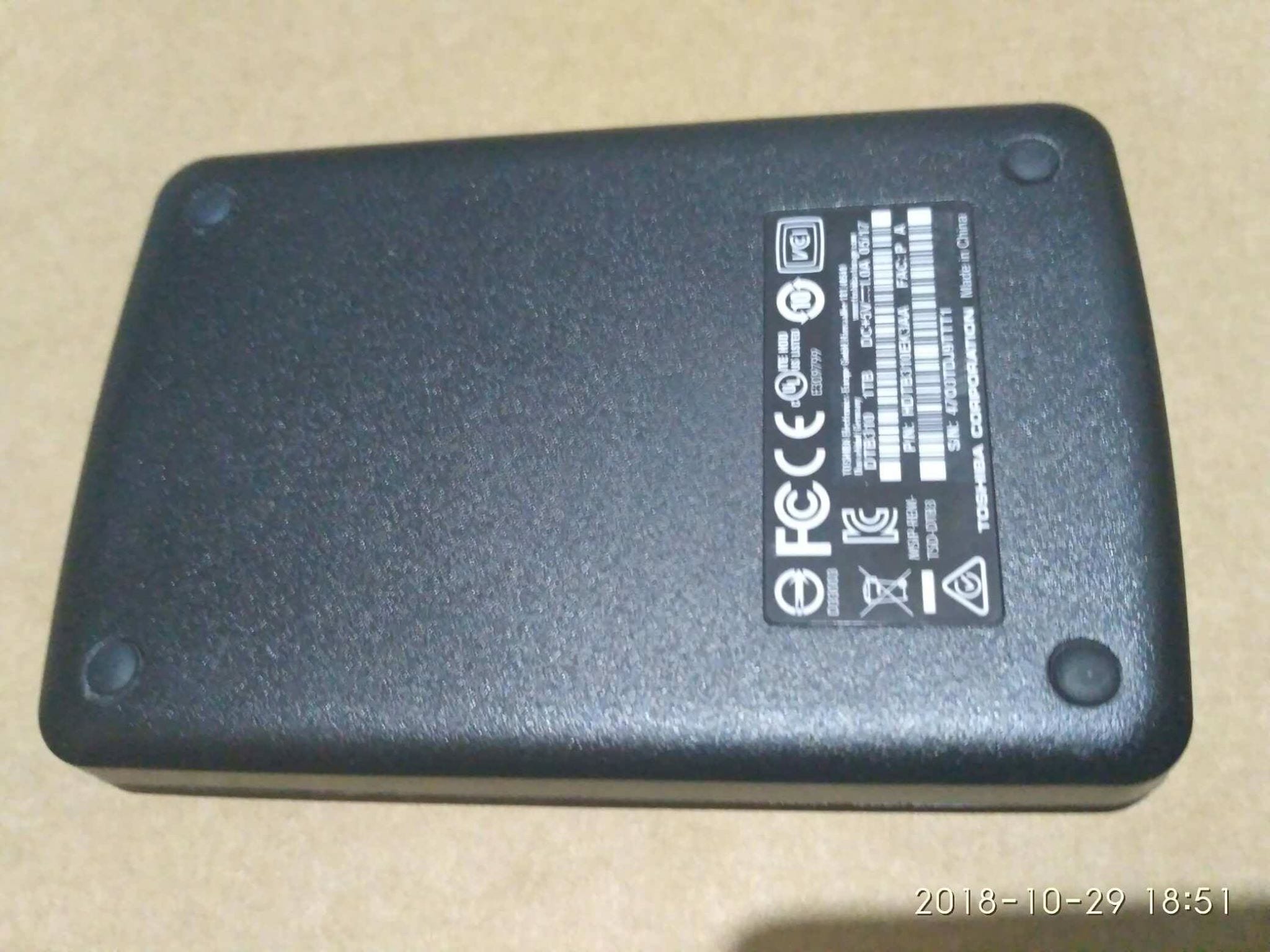 Toshiba External HDD 1 tb
السعر 37 دينار
بحاله الوكاله
1TB
6.4cm (2.5”) external hard drive
SuperSpeed USB 3.0 port
USB powered
Backwards compatible with USB 2.0
Robust casing with textured fi...
