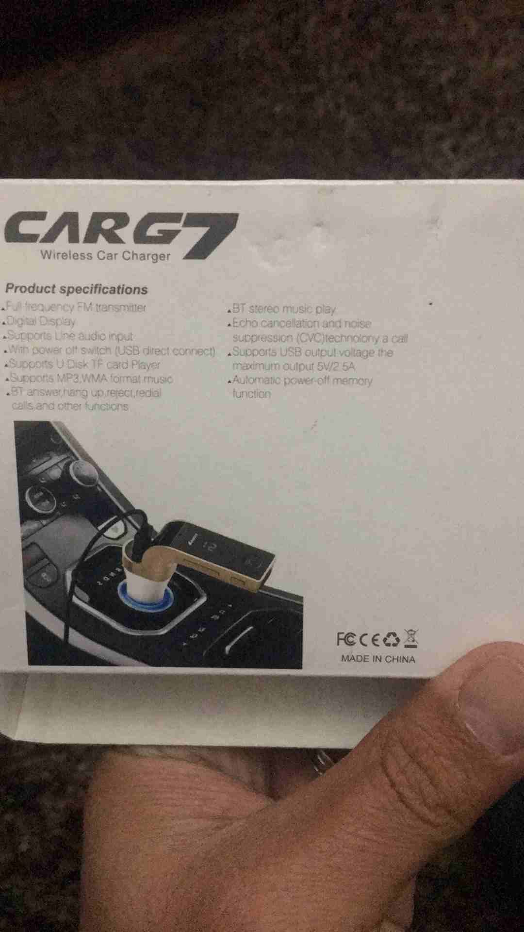 بلوتوث نوع carg7 تعمل على ولاعه السيارره
لا تنسَ أنك شاهدت هذا الإعلان في عنكبوت
بلوتوث تعمل على...