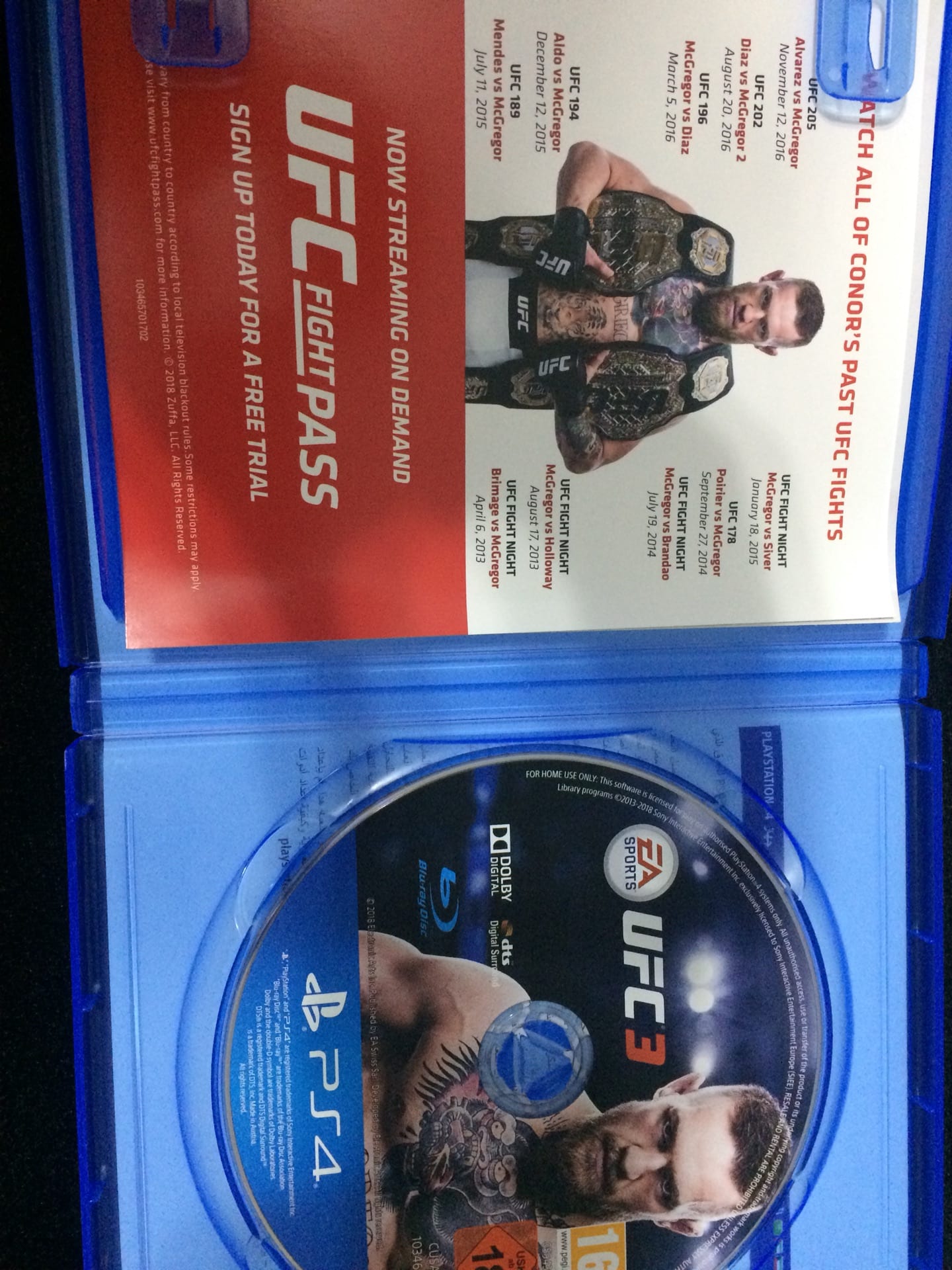 للبيع او للبدل UFC 3
لا تنسَ أنك شاهدت هذا الإعلان في عنكبوت
استعمال خفيف بحالة الوكاله...