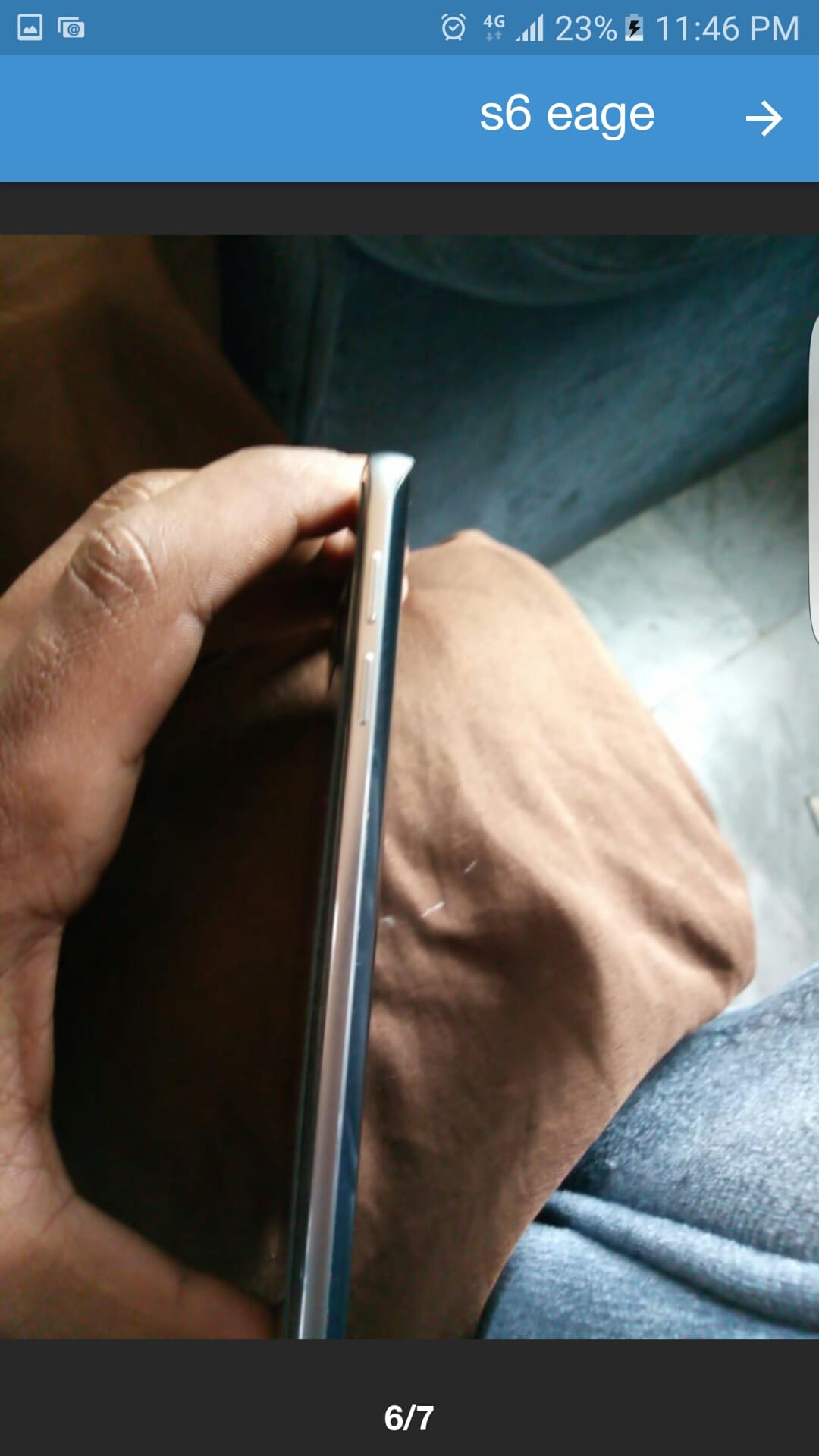 S6 eage
لا تنسَ أنك شاهدت هذا الإعلان في عنكبوت
جهاز بحالة الوكالة ولا نقرة
لونو كحلي
معاه...