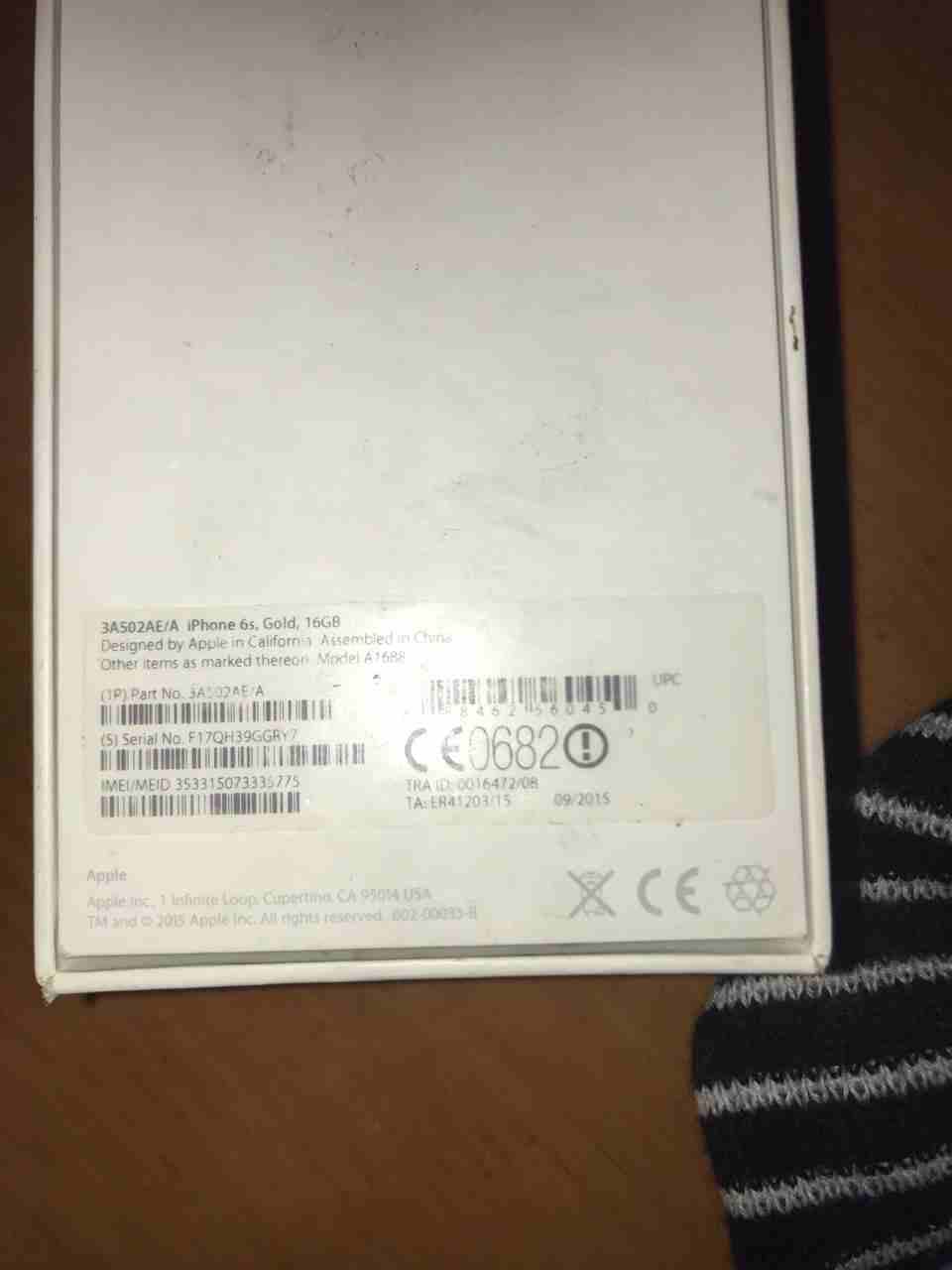iphone6s 16g
لا تنسَ أنك شاهدت هذا الإعلان في عنكبوت
ايفون 6س 16جيجا التلفون معه كل اغراضه كرتونة...