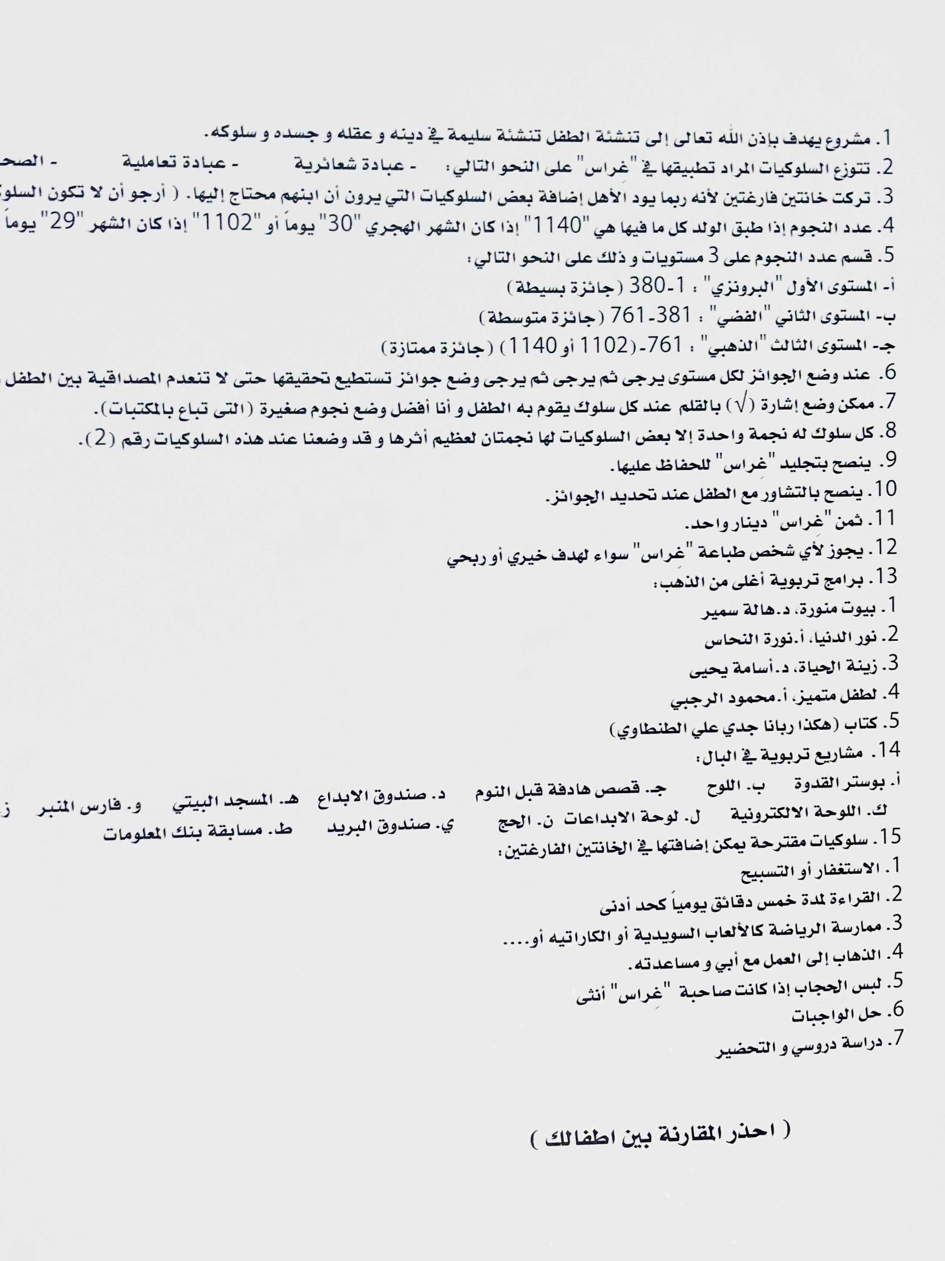 غراس لوحة تعديل سلوك للاطفال
لا تنسَ أنك شاهدت هذا الإعلان في عنكبوت
(غراس)
لوحة تعديل و تحفيز سل...