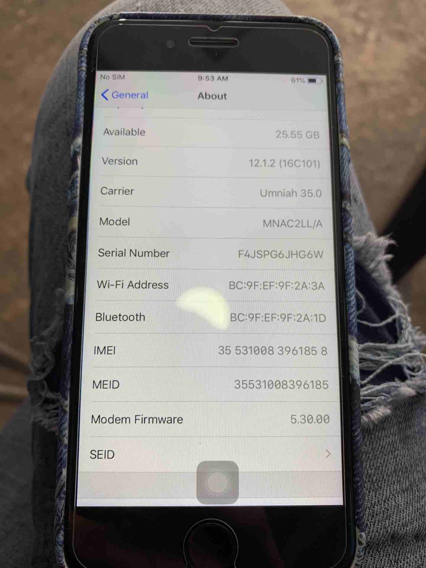 iphone 7 black 32GB
لا تنسَ أنك شاهدت هذا الإعلان في عنكبوت
الجهاززز وكالة ولا اي نقرهه
استعمال خ...
