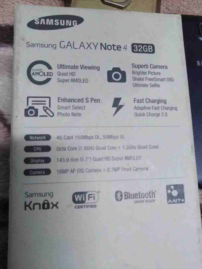سامسونج نوت Galaxy Note 4 فور جي نضيف
لا تنسَ أنك شاهدت هذا الإعلان في عنكبوت
سامسونج Note 4 لون...