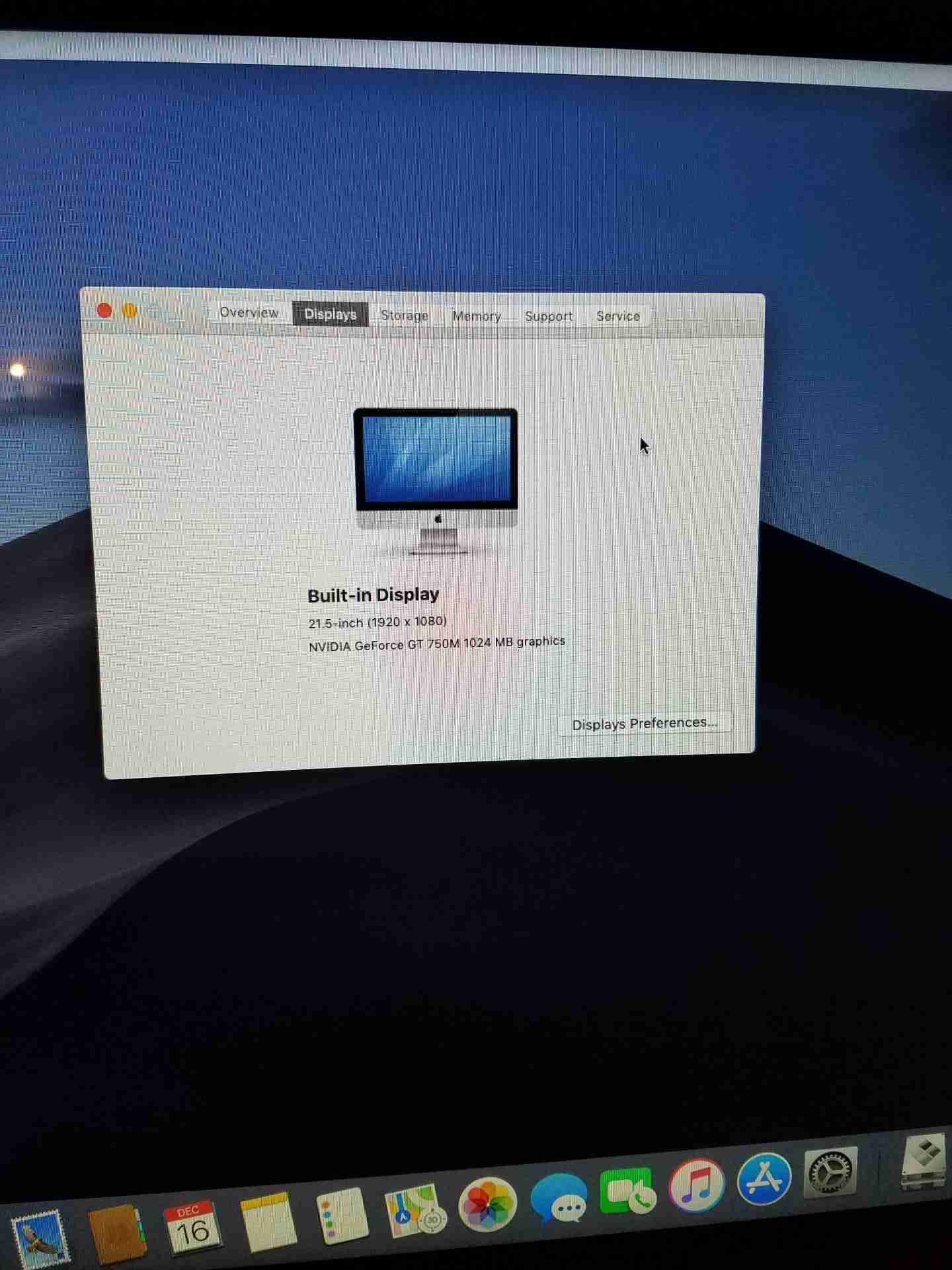 imac i5 16gb ram 1gb nvidia
لا تنسَ أنك شاهدت هذا الإعلان في عنكبوت
imac 21.5"
core i5 2...