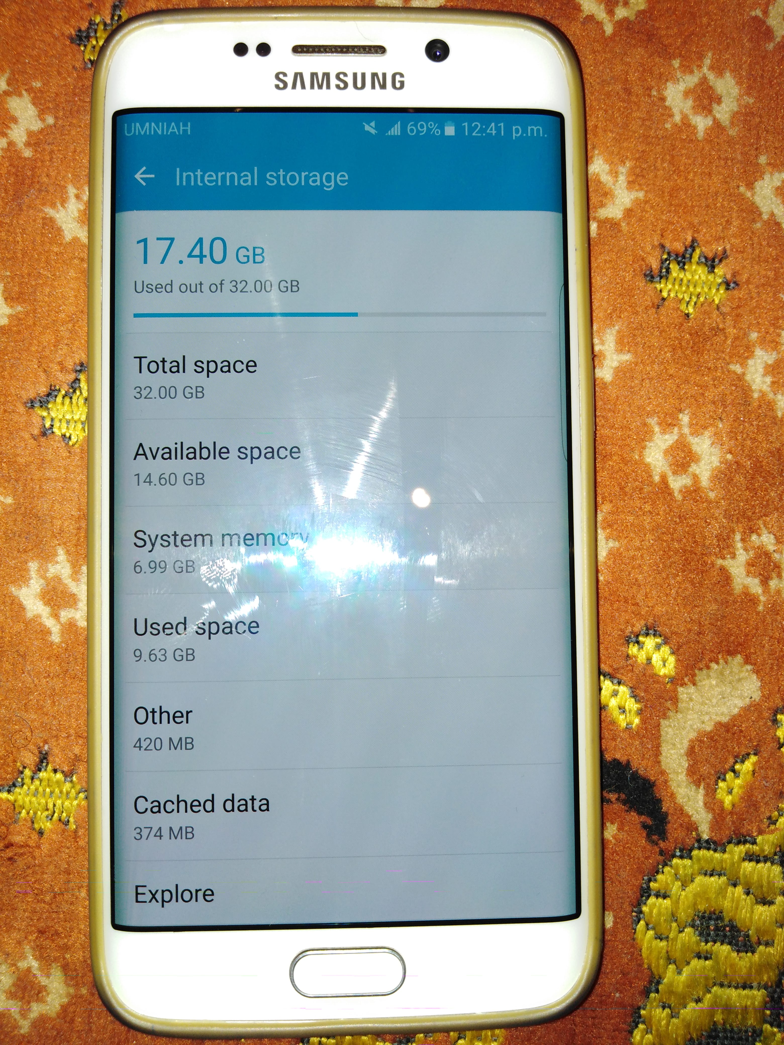 used samsung galaxy s6 edge in good condition
لا تنسَ أنك شاهدت هذا الإعلان في عنكبوت
used in...