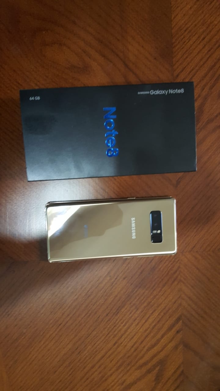 note 8 gold 64gb used for 1 month bci warranty
لا تنسَ أنك شاهدت هذا الإعلان في عنكبوت
التلفو...
