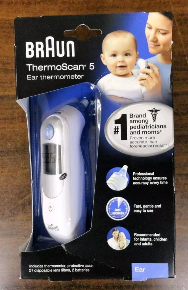 ميزان حراره براون الاصلي عن طريق الاذن Braun Thermoscan 5 Ear Thermometer
لا تنسَ أنك شاهدت هذا الإعلان في عنكبوت...