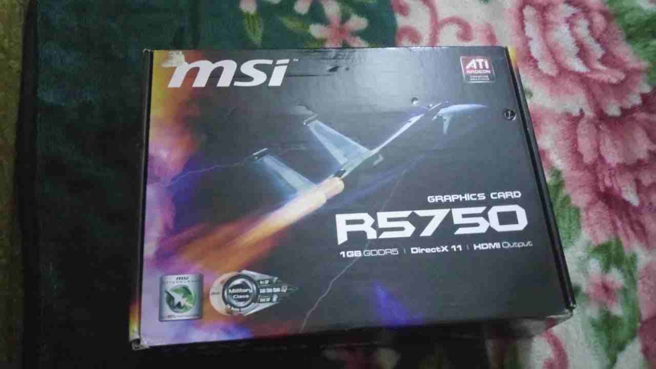 MSI R 5750 1GB GDDR5
لا تنسَ أنك شاهدت هذا الإعلان في عنكبوت
بحالة ممتازة...