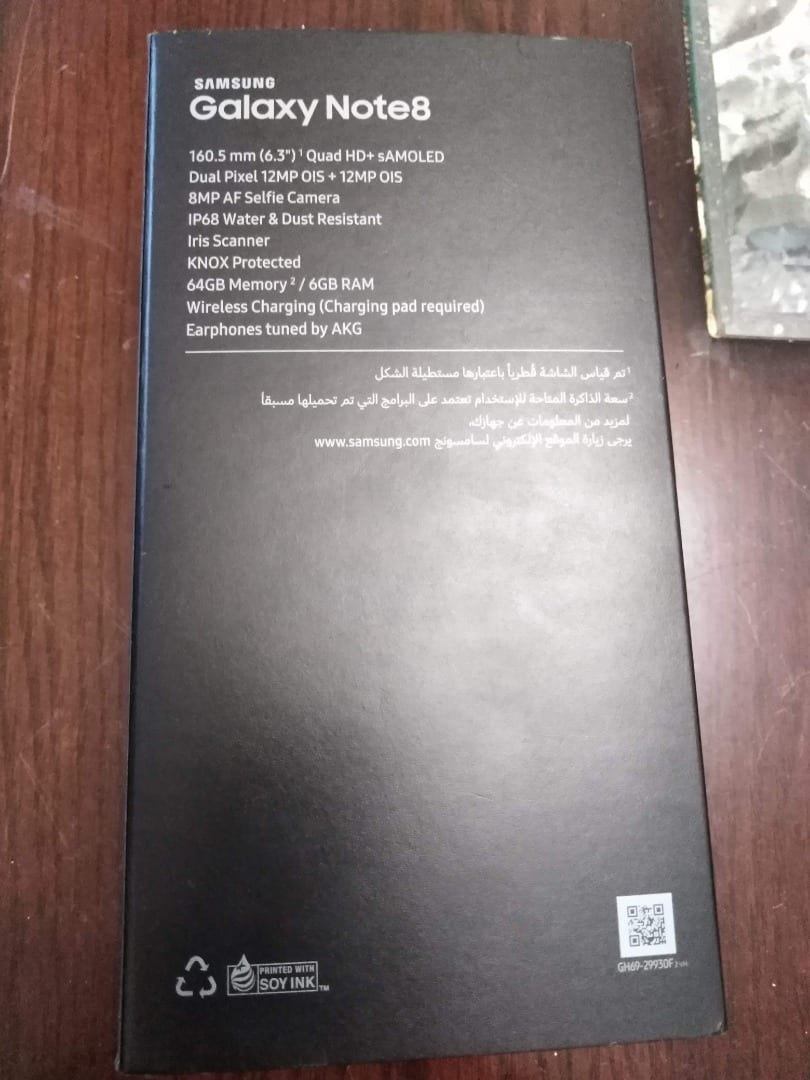 سامسونج Samsung Note 8 جديد بسعر مغري
لا تنسَ أنك شاهدت هذا الإعلان في عنكبوت
موبايل Samsung...