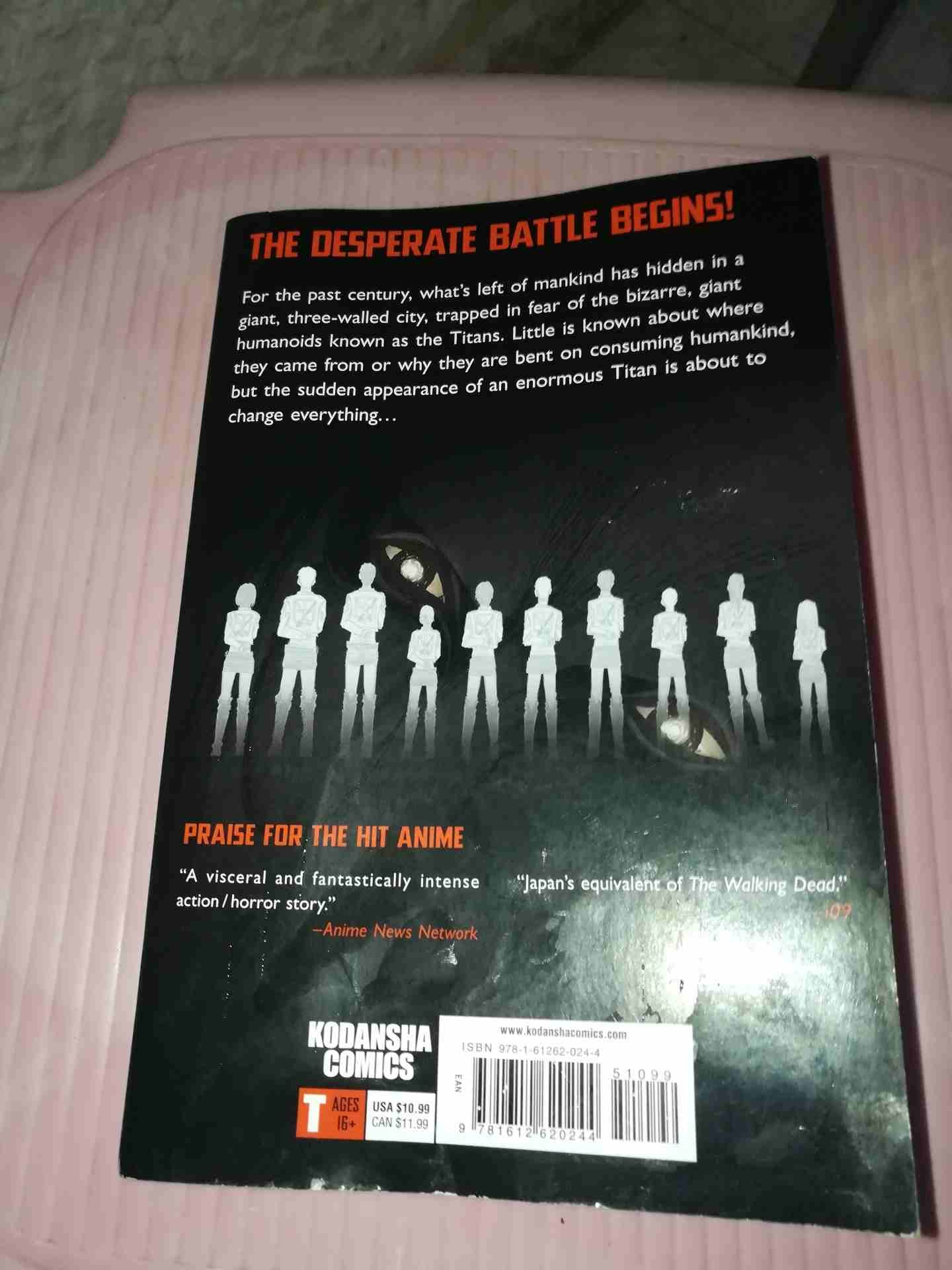 كتاب مانجا الهجوم على العمالقة attack on titan
لا تنسَ أنك شاهدت هذا الإعلان في عنكبوت
كتاب مانجا...