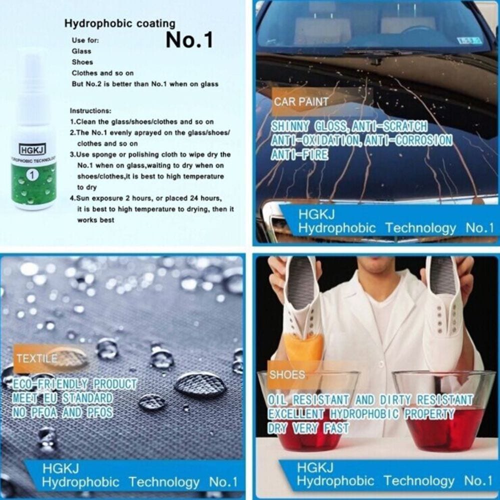 Nano Coating Hydrophobic For Glass Cloth Shoes Waterproof Agent spray Useful Hot
لا تنسَ أنك شاهدت هذا الإعلان في عنكبوت...