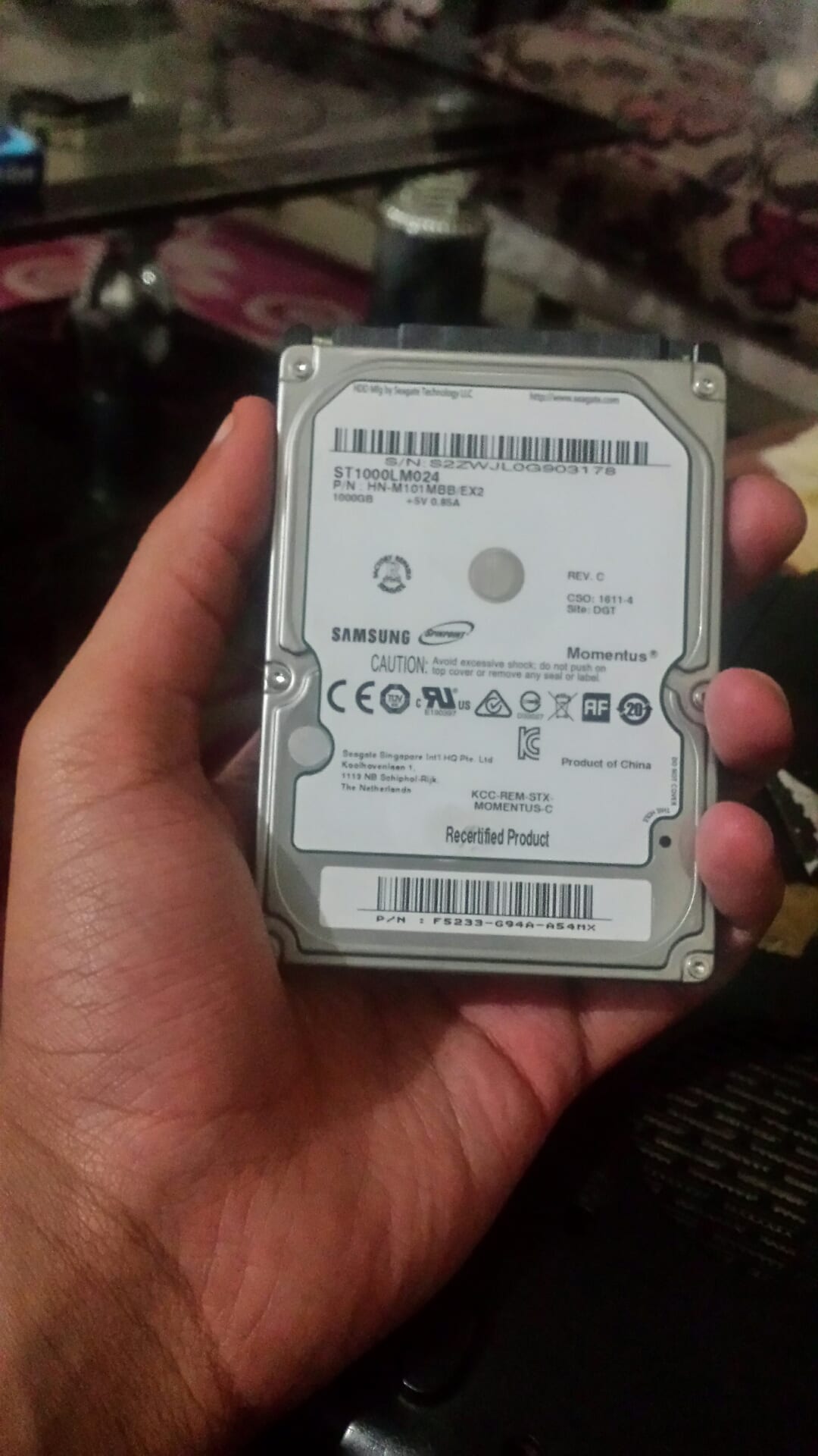 هاردسك لابتوب - Hard Disk 1T
لا تنسَ أنك شاهدت هذا الإعلان في عنكبوت
هادرسك لابتوب 1تيرا
ال...