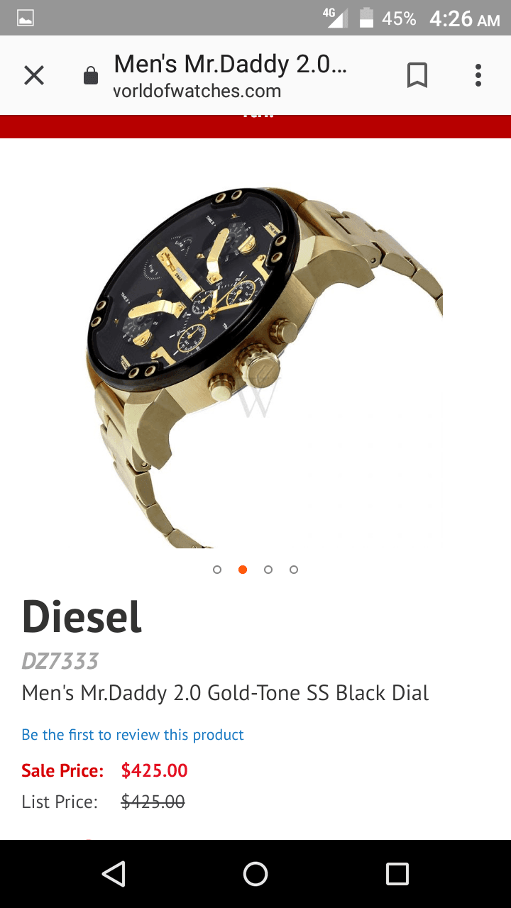 ساعة. diesel DZ 7333. اصلية 100%
لا تنسَ أنك شاهدت هذا الإعلان في عنكبوت
ساعة ديزل اصلية 1...