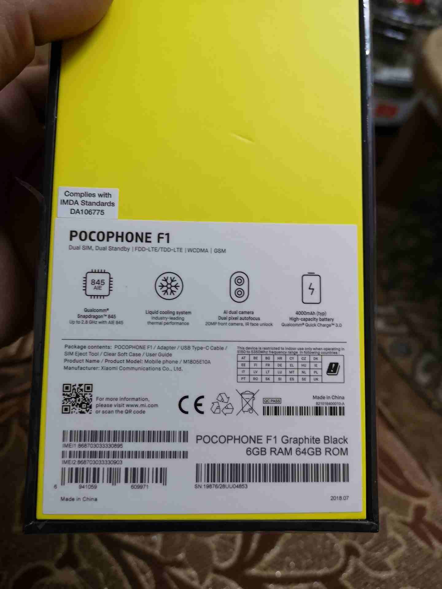 xaiomei pocophone f1
لا تنسَ أنك شاهدت هذا الإعلان في عنكبوت
Pocophone f1
Ram 6g
Snapdragon 845
G...