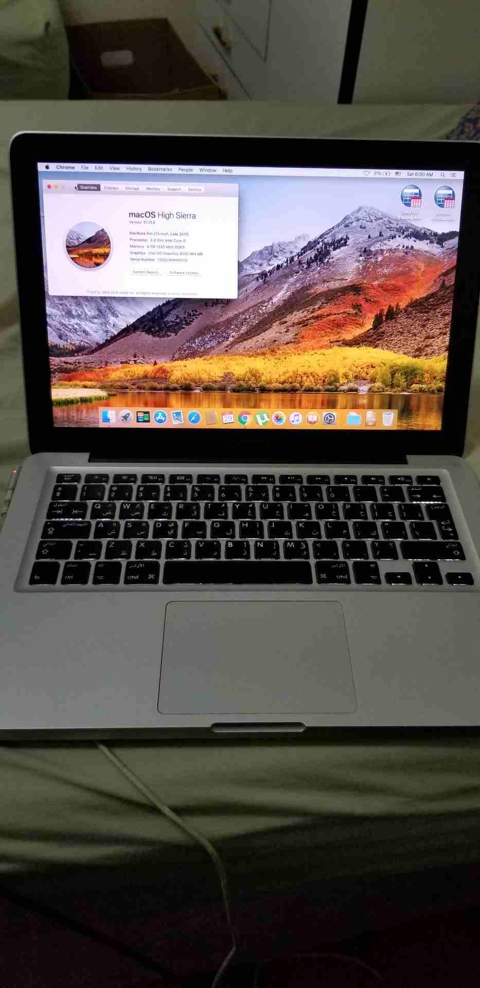 MacBook Pro (13-inch, Late 2011)
لا تنسَ أنك شاهدت هذا الإعلان في عنكبوت
اللابتوب استعمال خفيف جد...
