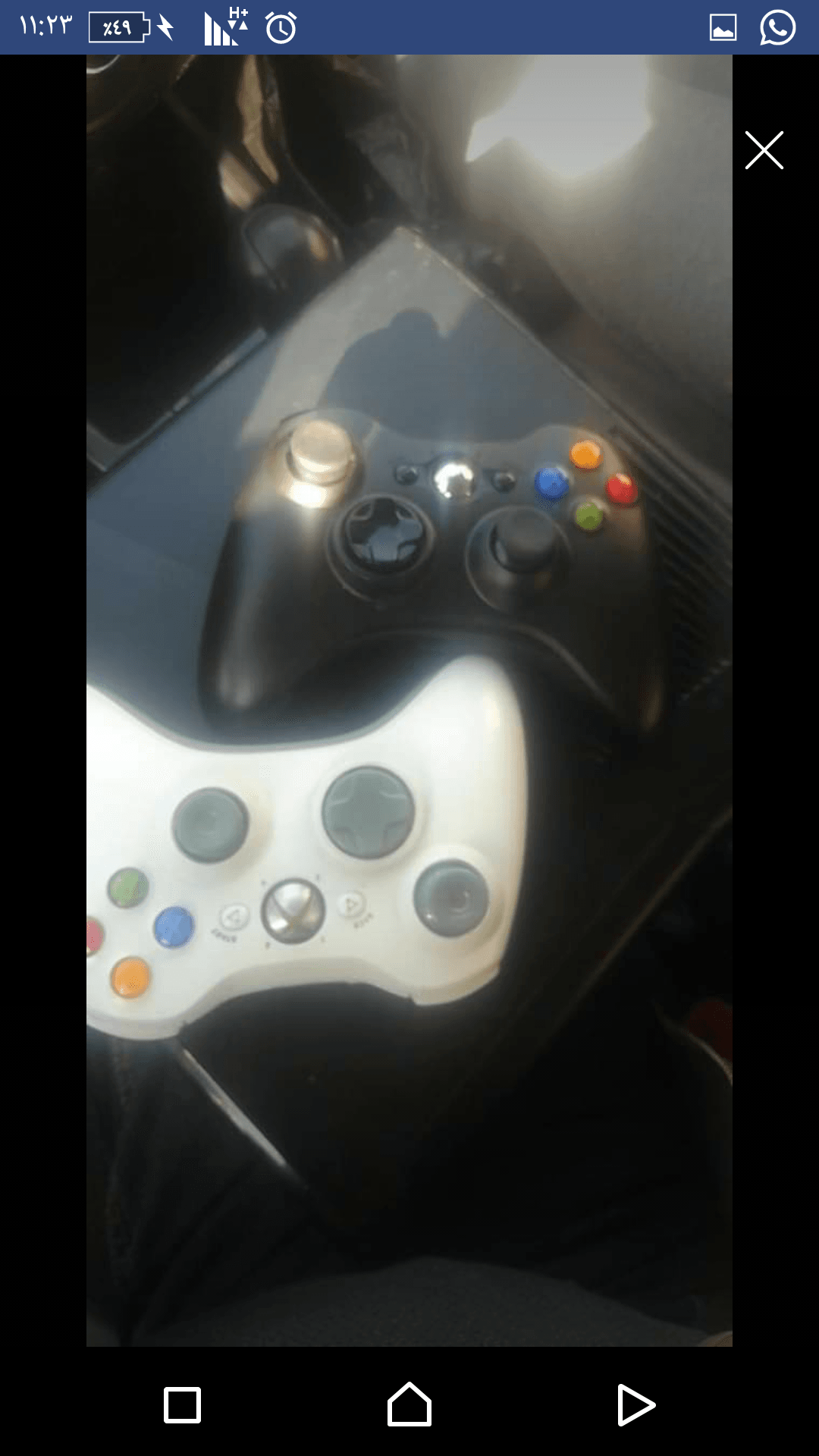 xbox 360 slim
لا تنسَ أنك شاهدت هذا الإعلان في عنكبوت
معدل 500 g وعليه 13 لعبة...