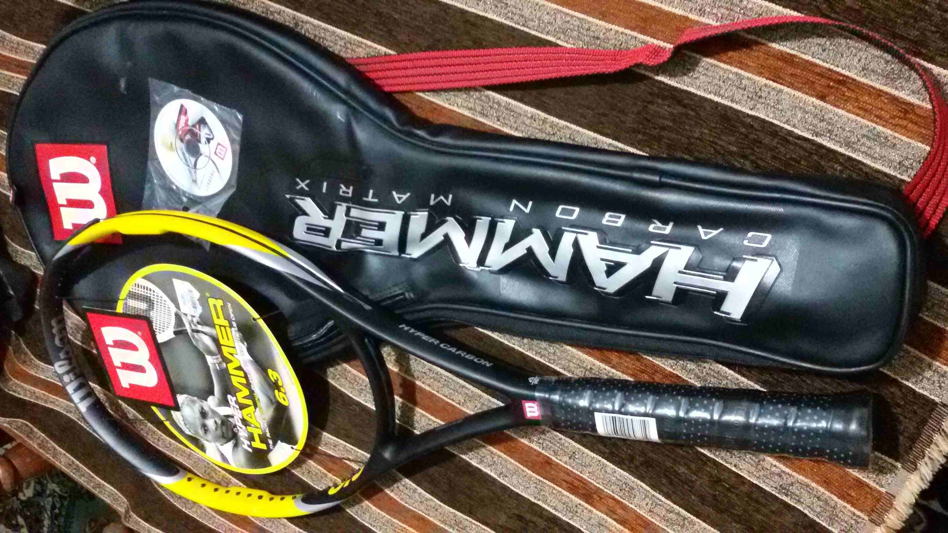 wilson hammer carbon matrix 6.3
لا تنسَ أنك شاهدت هذا الإعلان في عنكبوت
مضرب تنس ارضي ويلسون كار...