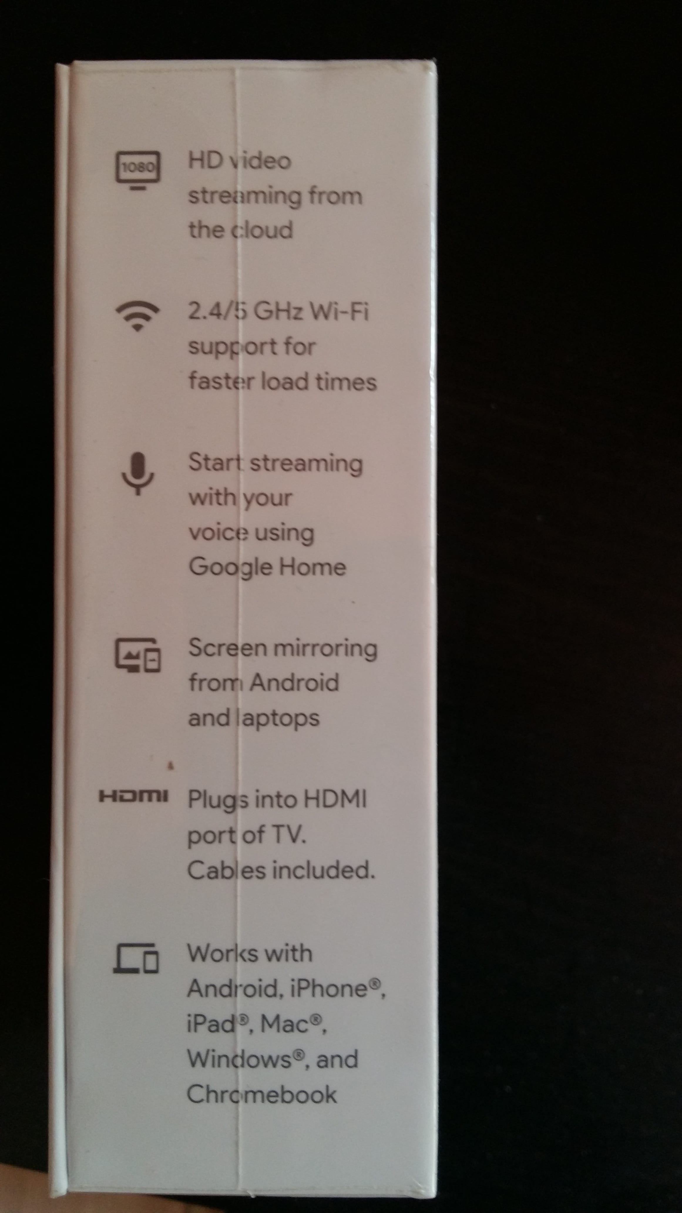 Google Chromecast 2 كروم كاست
لا تنسَ أنك شاهدت هذا الإعلان في عنكبوت
original chrome cast 2...