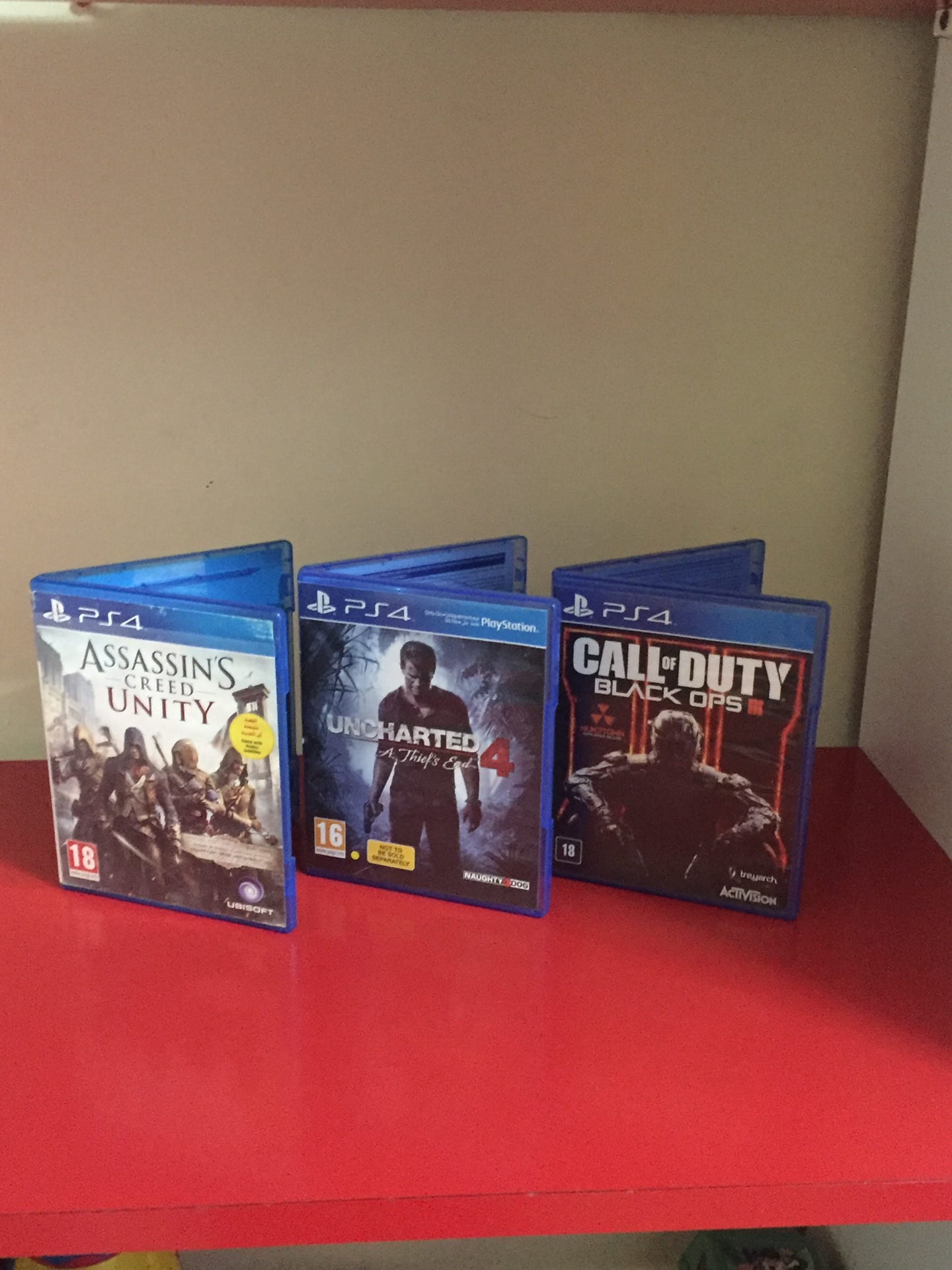 العاب ps4 للبيع او البدل بحالة ممتازة جداً
لا تنسَ أنك شاهدت هذا الإعلان في عنكبوت
العاب ps4ل...