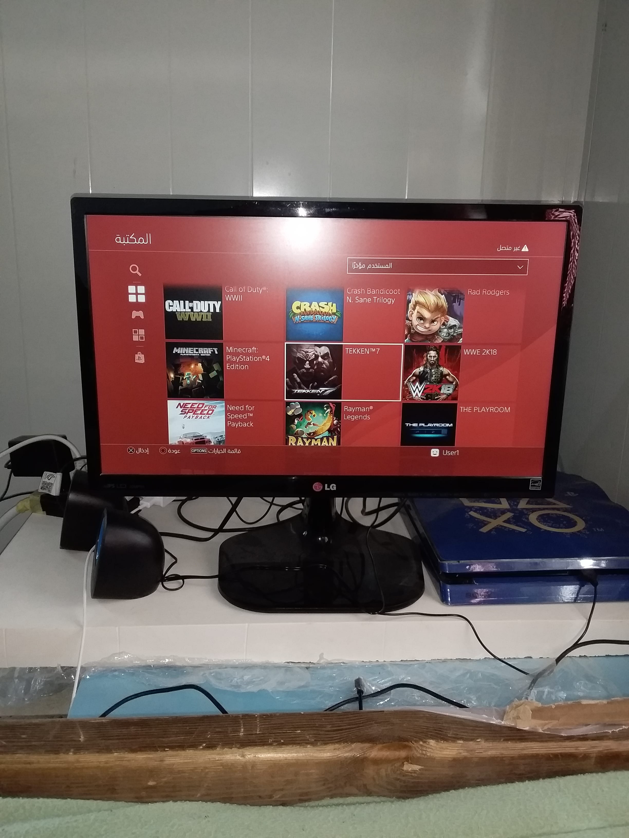 جهاز بلايستيشن4 معدل وشاشة 23 انش lg
لا تنسَ أنك شاهدت هذا الإعلان في عنكبوت
جهاز بلايستيشن4...