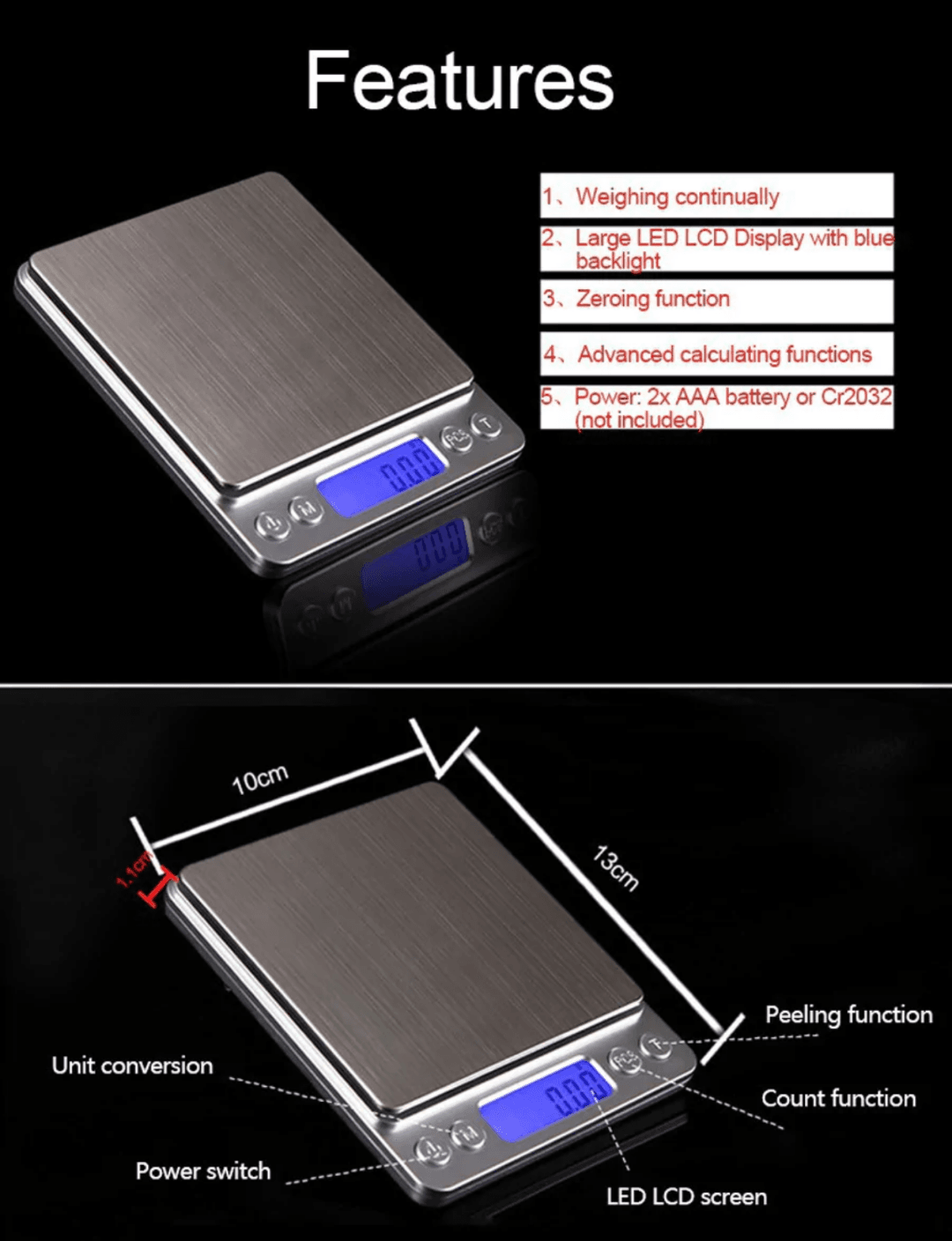 ميزان الكتروني للمطبخ بشاشة lcd
لا تنسَ أنك شاهدت هذا الإعلان في عنكبوت
لطلب خاص او على رقم...
