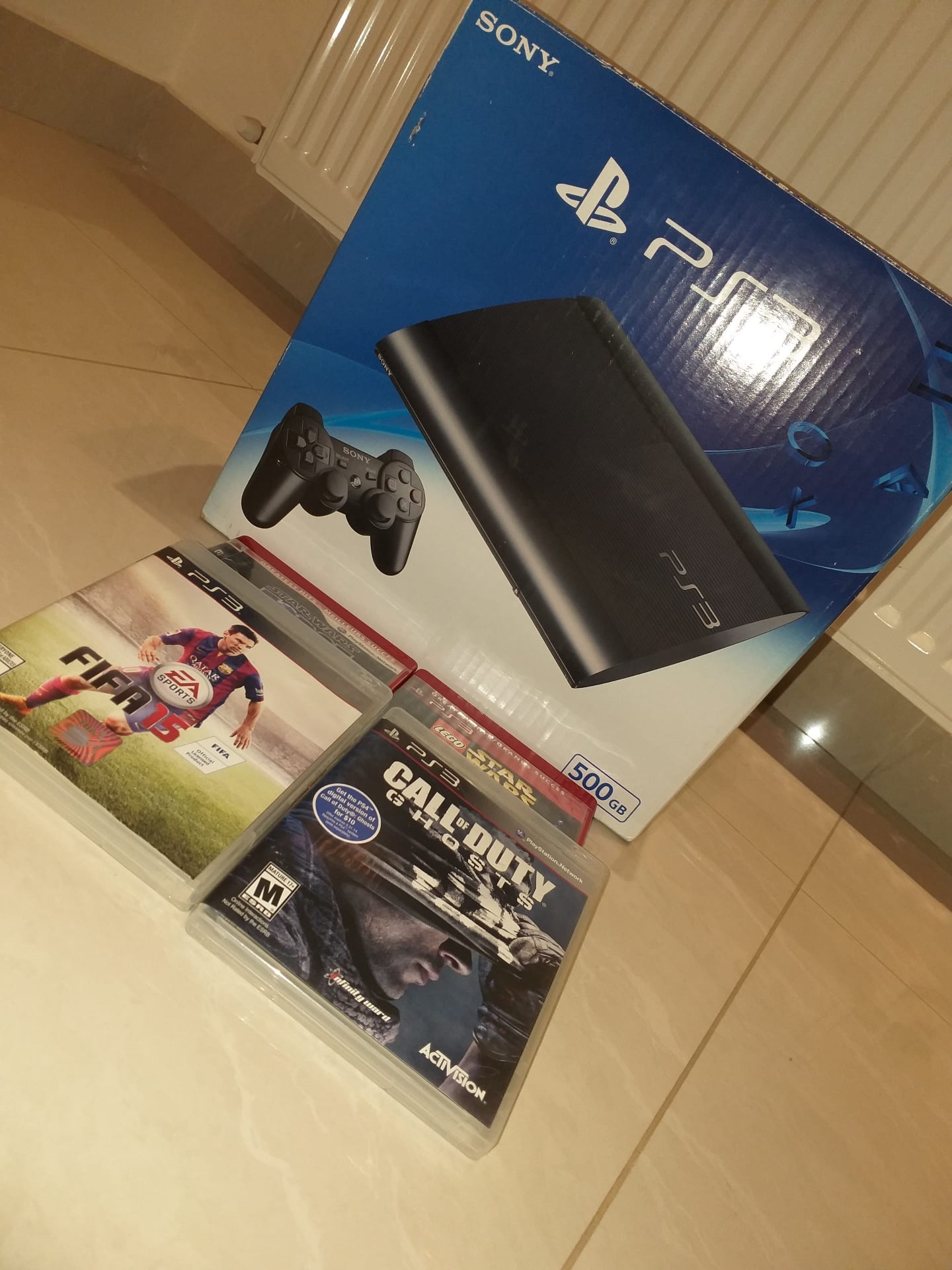 PlayStation 3
لا تنسَ أنك شاهدت هذا الإعلان في عنكبوت
جهاز بحالة جيدة جدا 500 GB مع 4 سيديات...