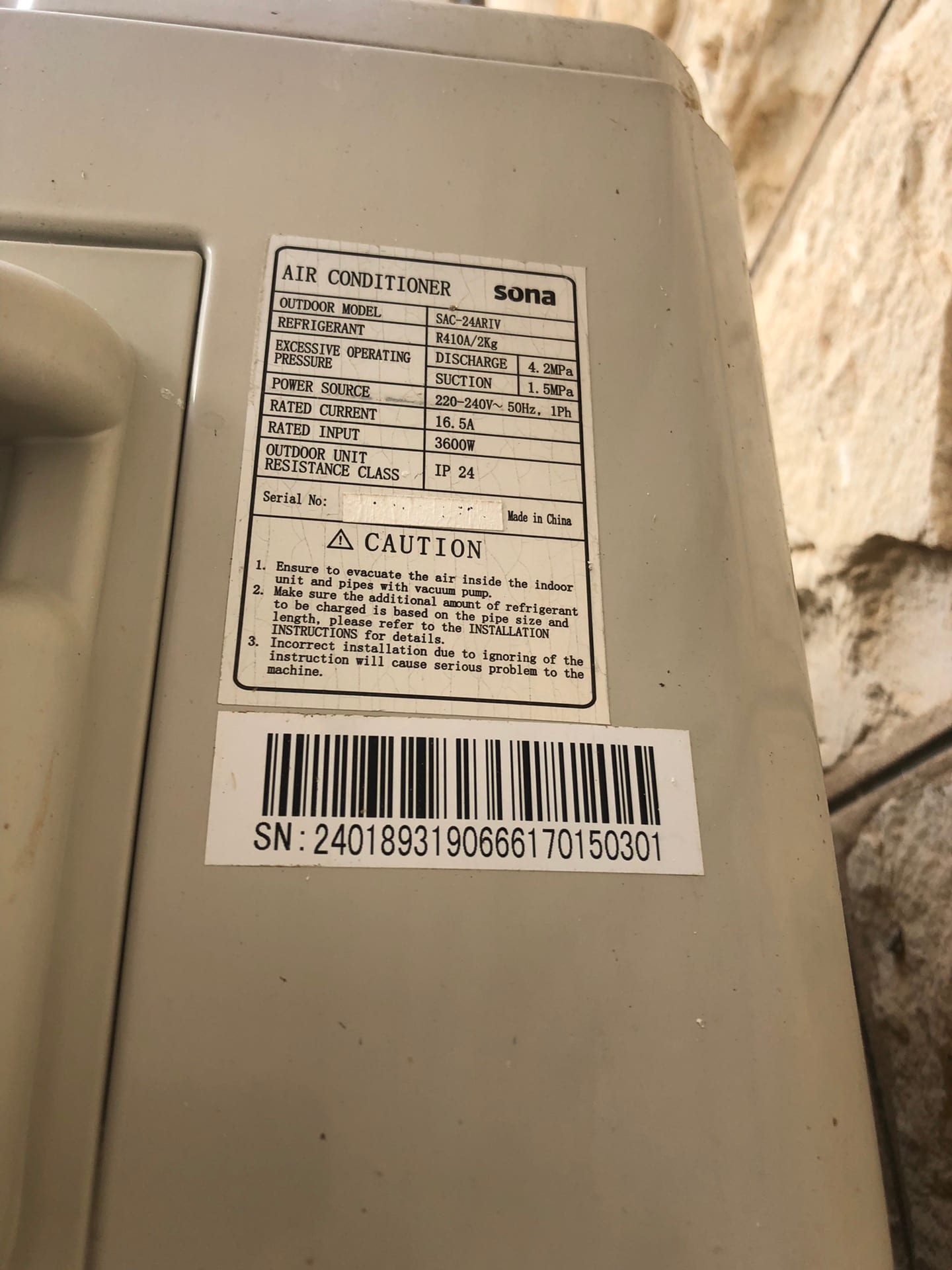 مكيف sona inverter
لا تنسَ أنك شاهدت هذا الإعلان في عنكبوت
استعمال اقل من 6 شهور
سعره جديد 5...