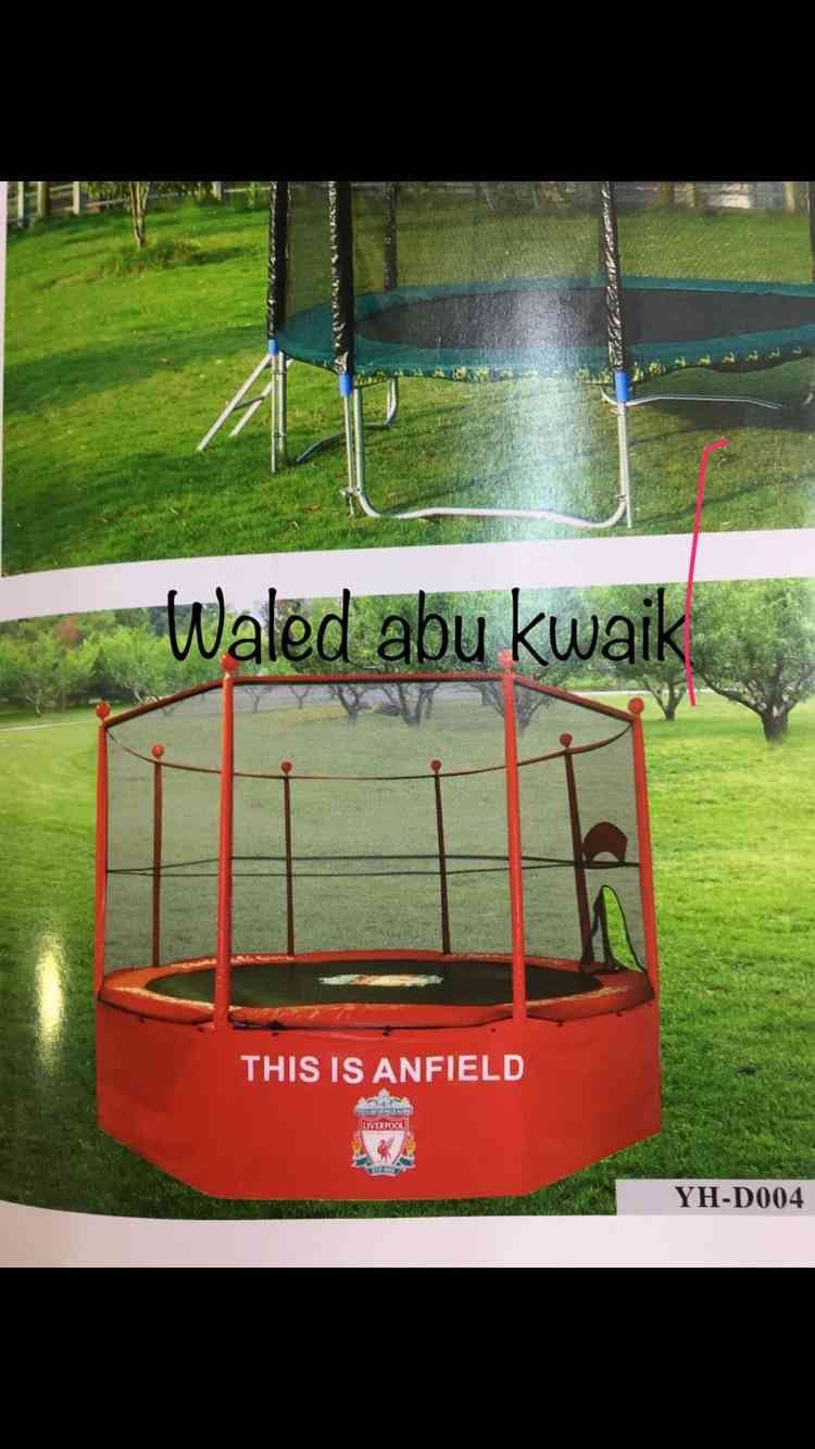نطاطات ترمبولين للاطفال للبيوت والروضات والحضانات كافه المقاسات نخب اول وافضل جوده
لا تنسَ أنك شاهدت هذا الإعلان في عنكبوت...