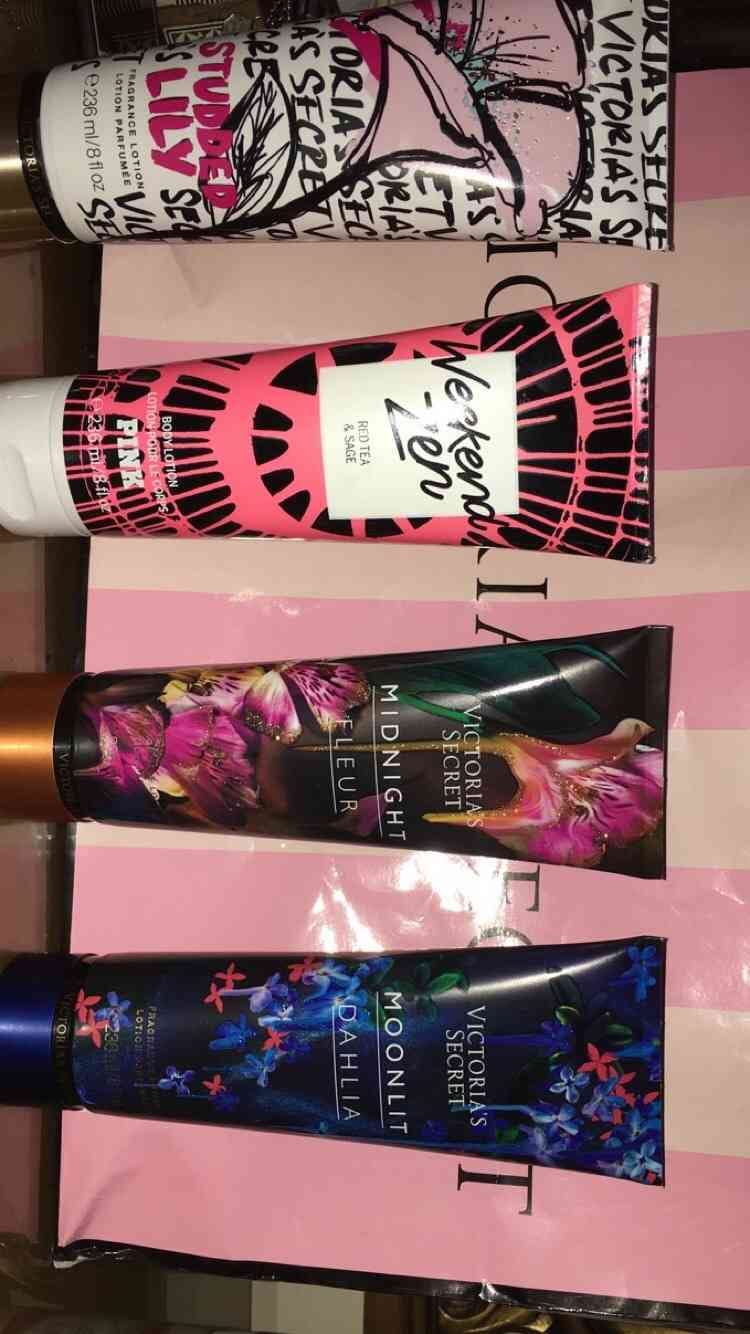 Victoria’s secret body lotions and splashes
لا تنسَ أنك شاهدت هذا الإعلان في عنكبوت
كري...