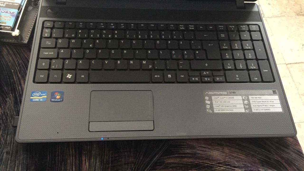 لابتوب core i5 رام6، 750هارديسك بسعر مغري
لا تنسَ أنك شاهدت هذا الإعلان في عنكبوت
الابتوب ايس...