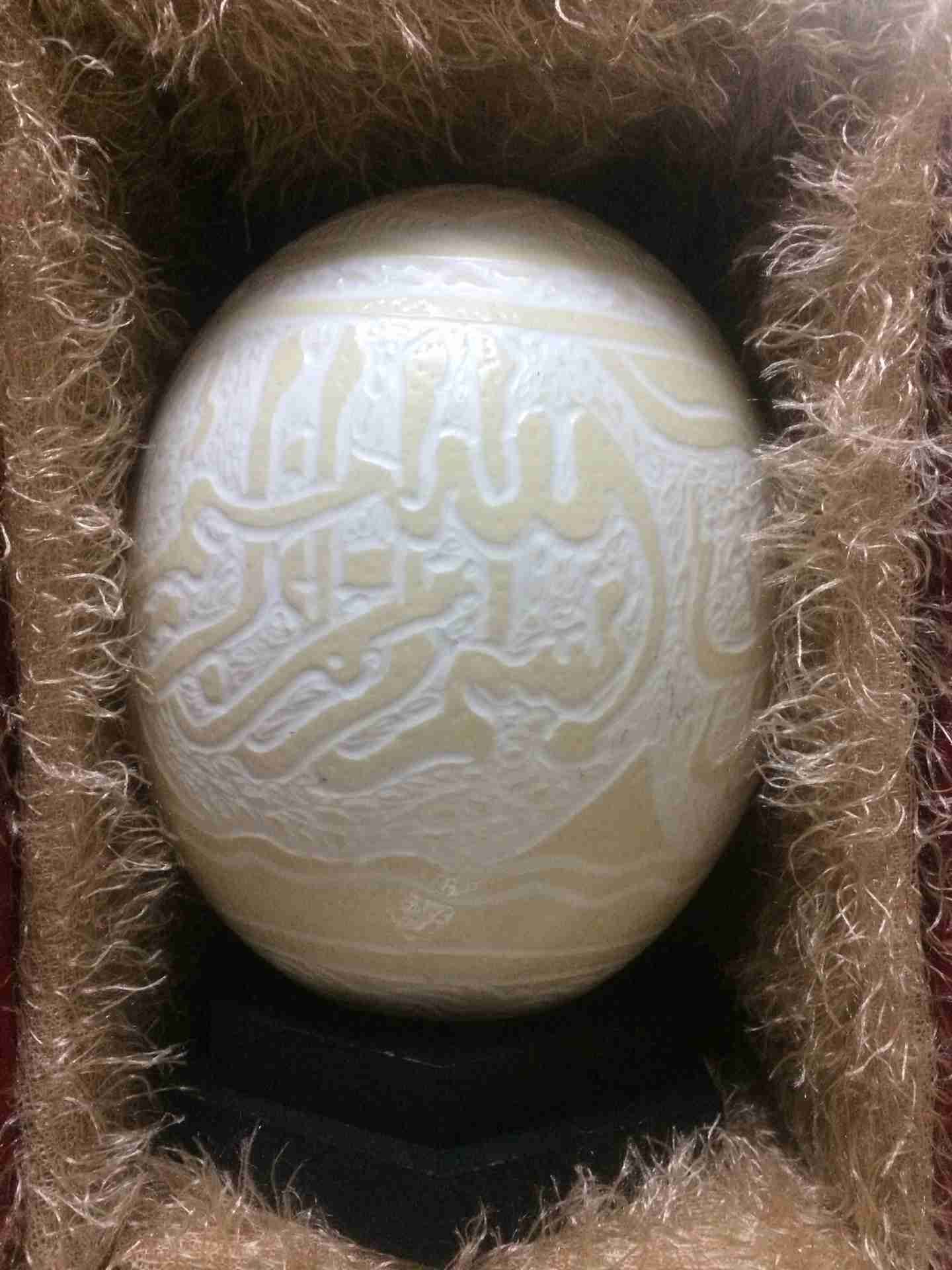 بيض نعام (نعامه)
لا تنسَ أنك شاهدت هذا الإعلان في عنكبوت
بيض نعام مكبوس ومزخرف بلايات القراني...