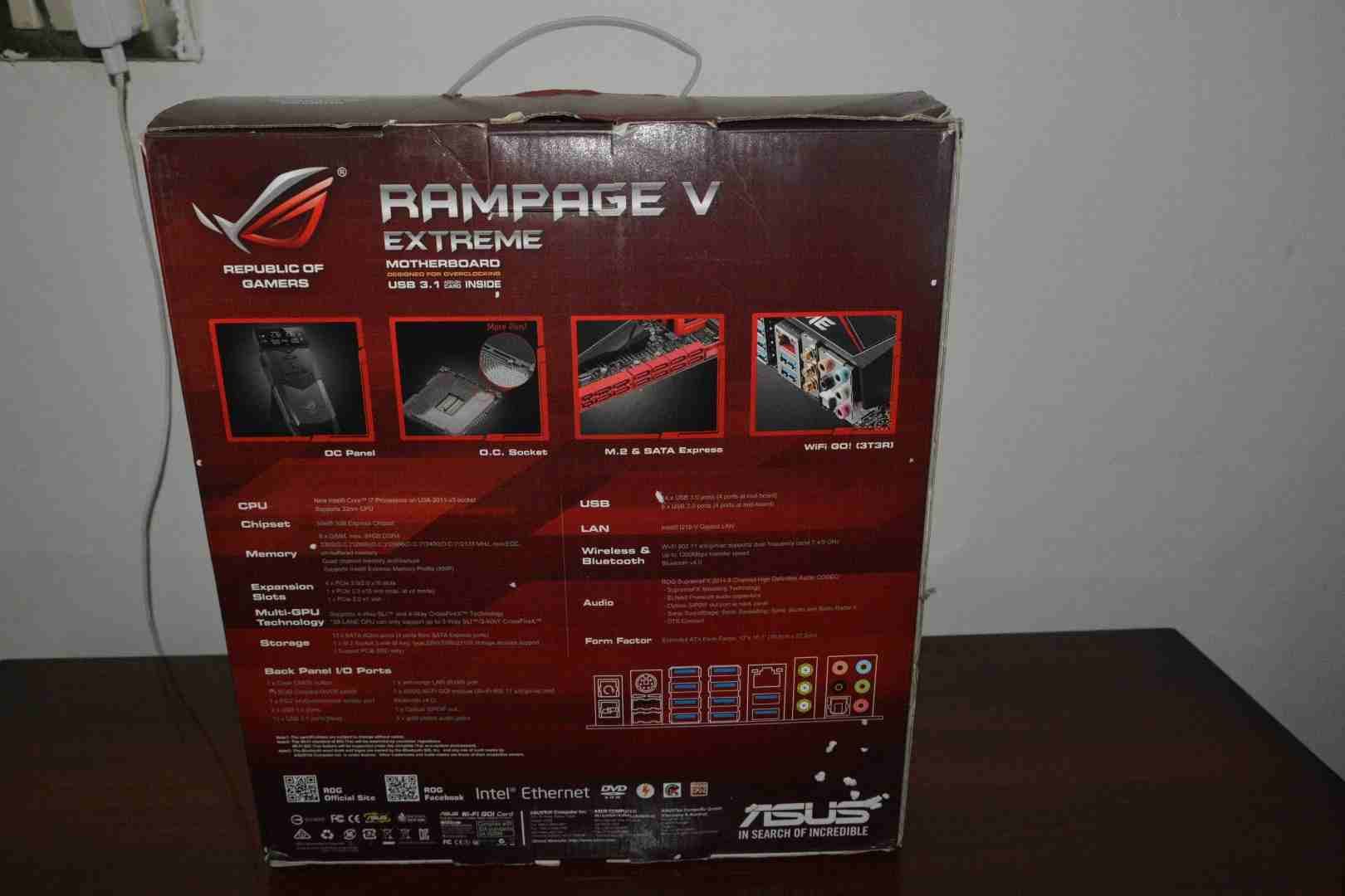 asus x99 rampage v extreme cpu core i7 5930k
لا تنسَ أنك شاهدت هذا الإعلان في عنكبوت
مذربورد وم...