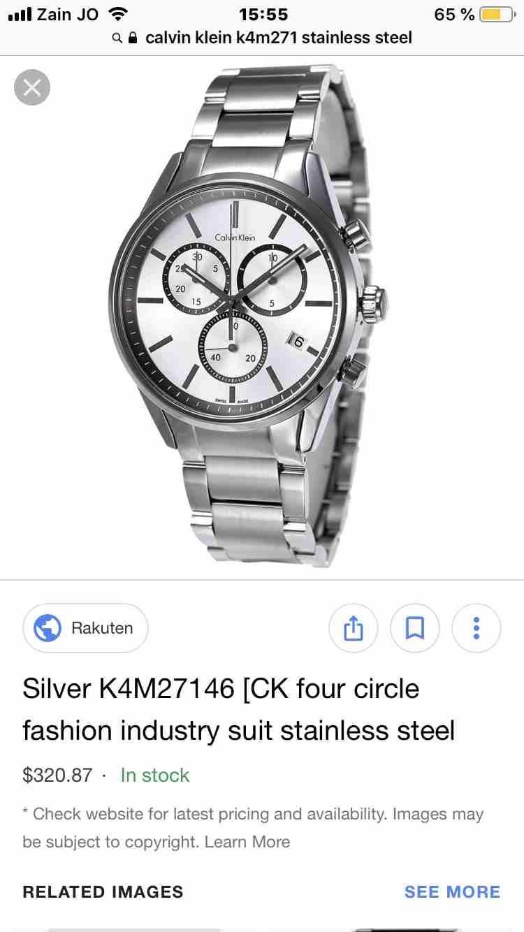 ساعة calvin klein
لا تنسَ أنك شاهدت هذا الإعلان في عنكبوت
تم شراؤها من امريكا ب 290 دولار للبيع ا...